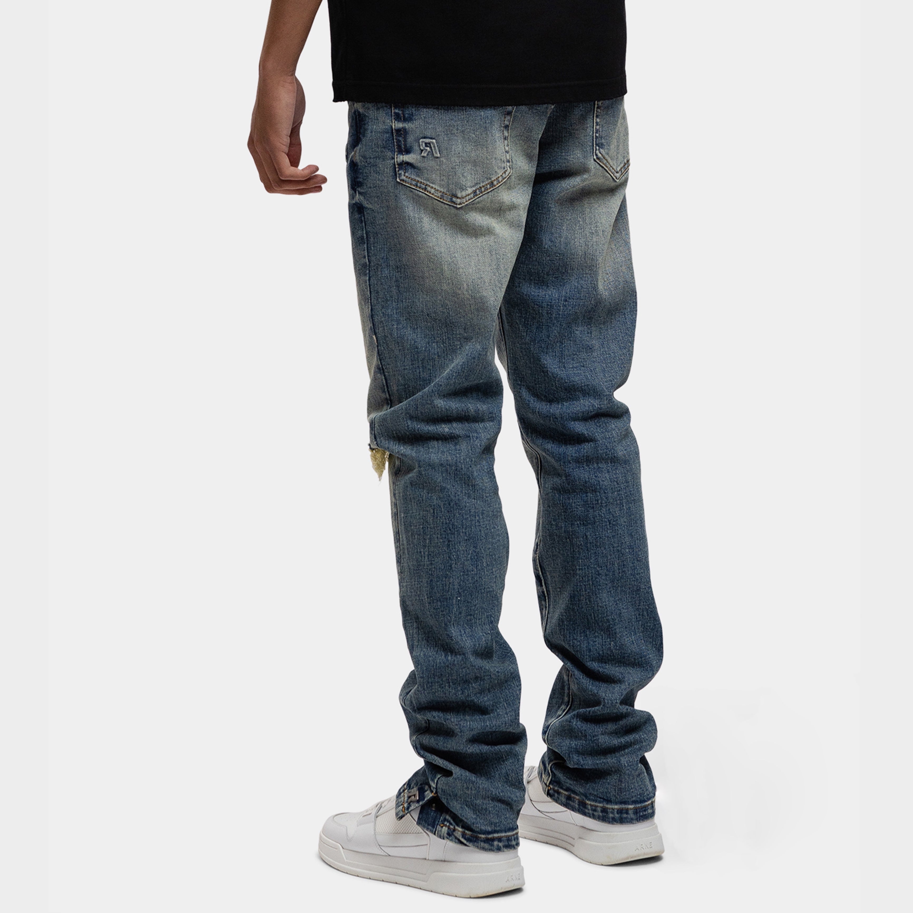 DESTROYER BUTTONED DENIM JEANS