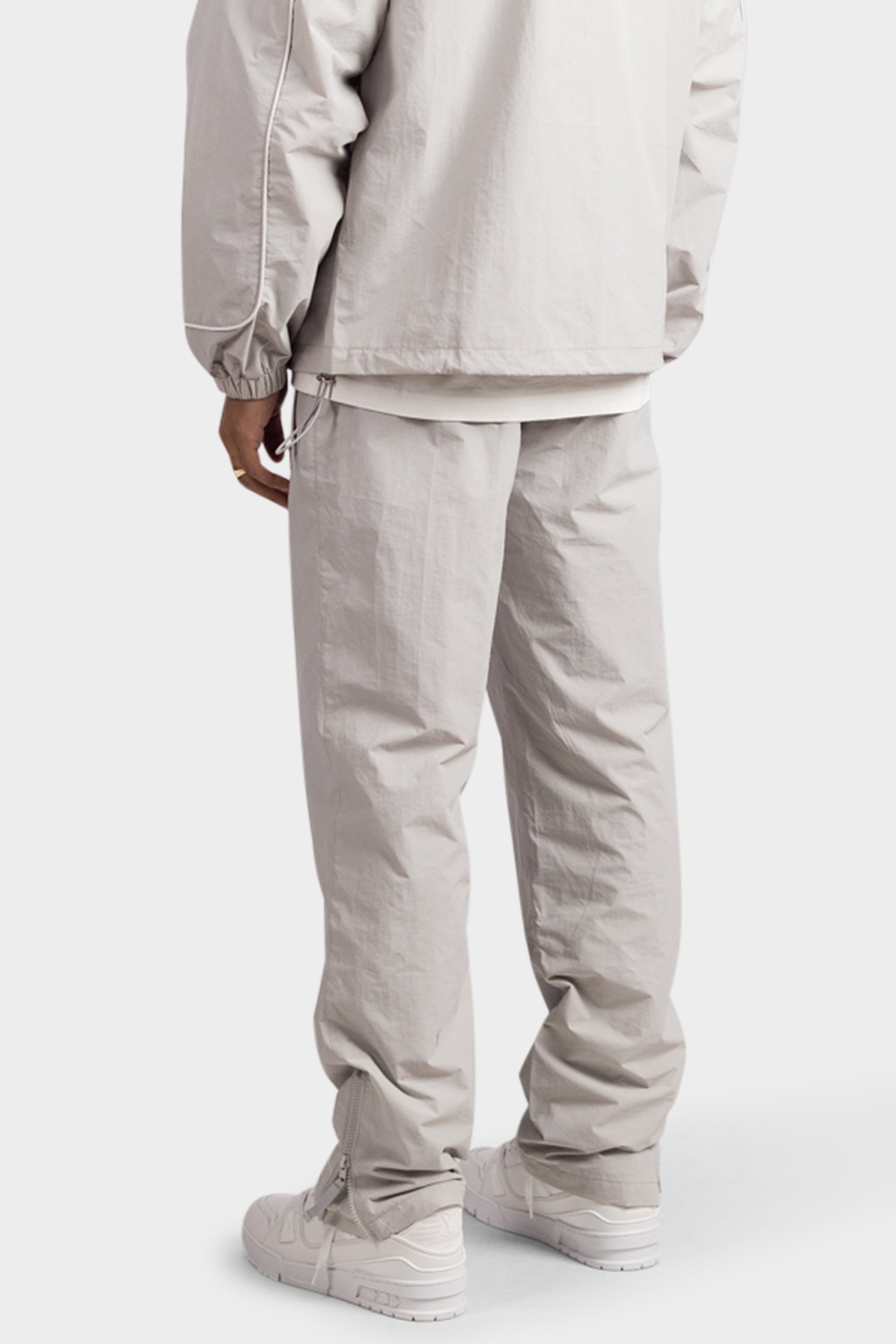 ZIP TRACKPANTS STRAIGHT  GREY