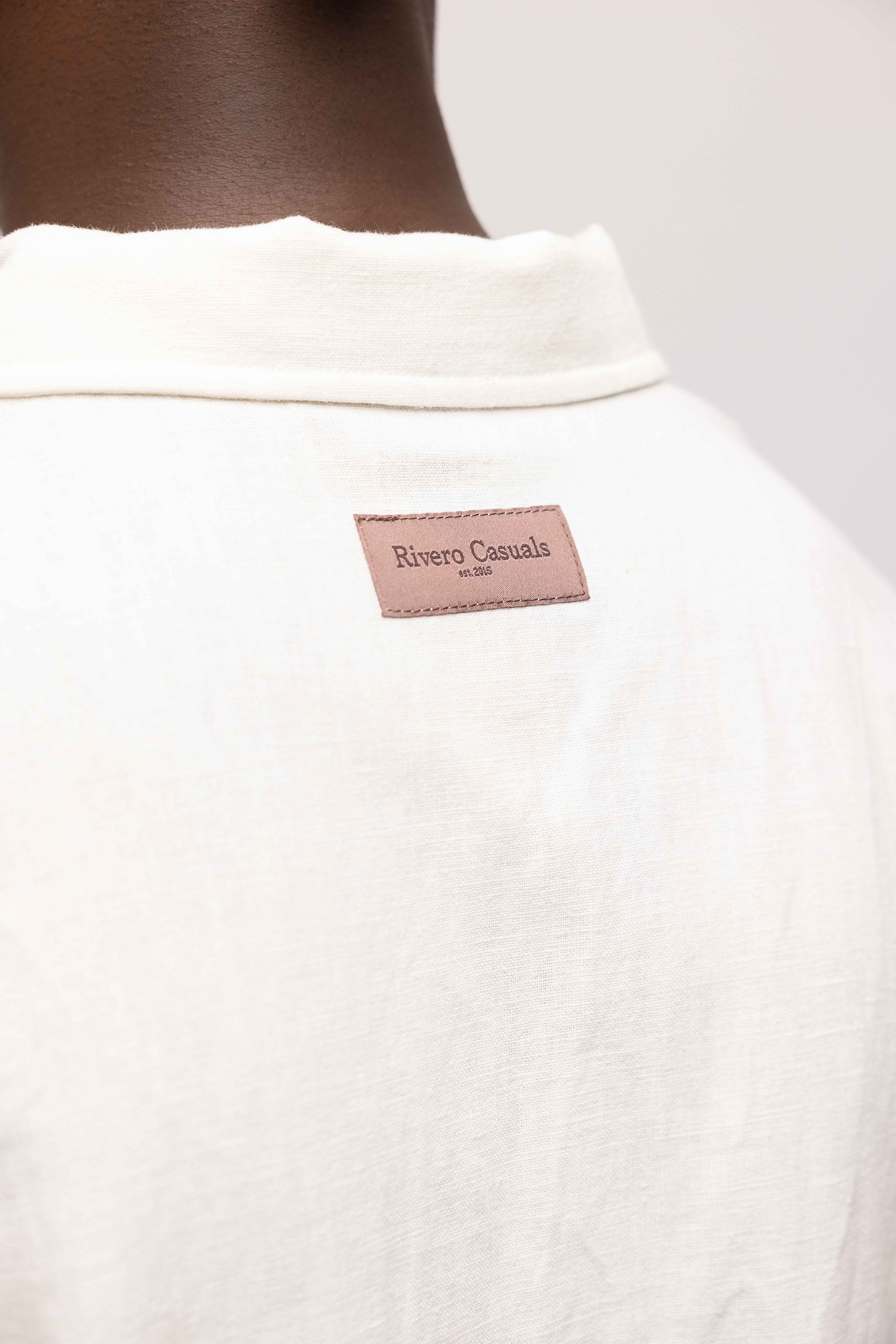 LINEN SHIRT SHORT SLEEVE WHITE