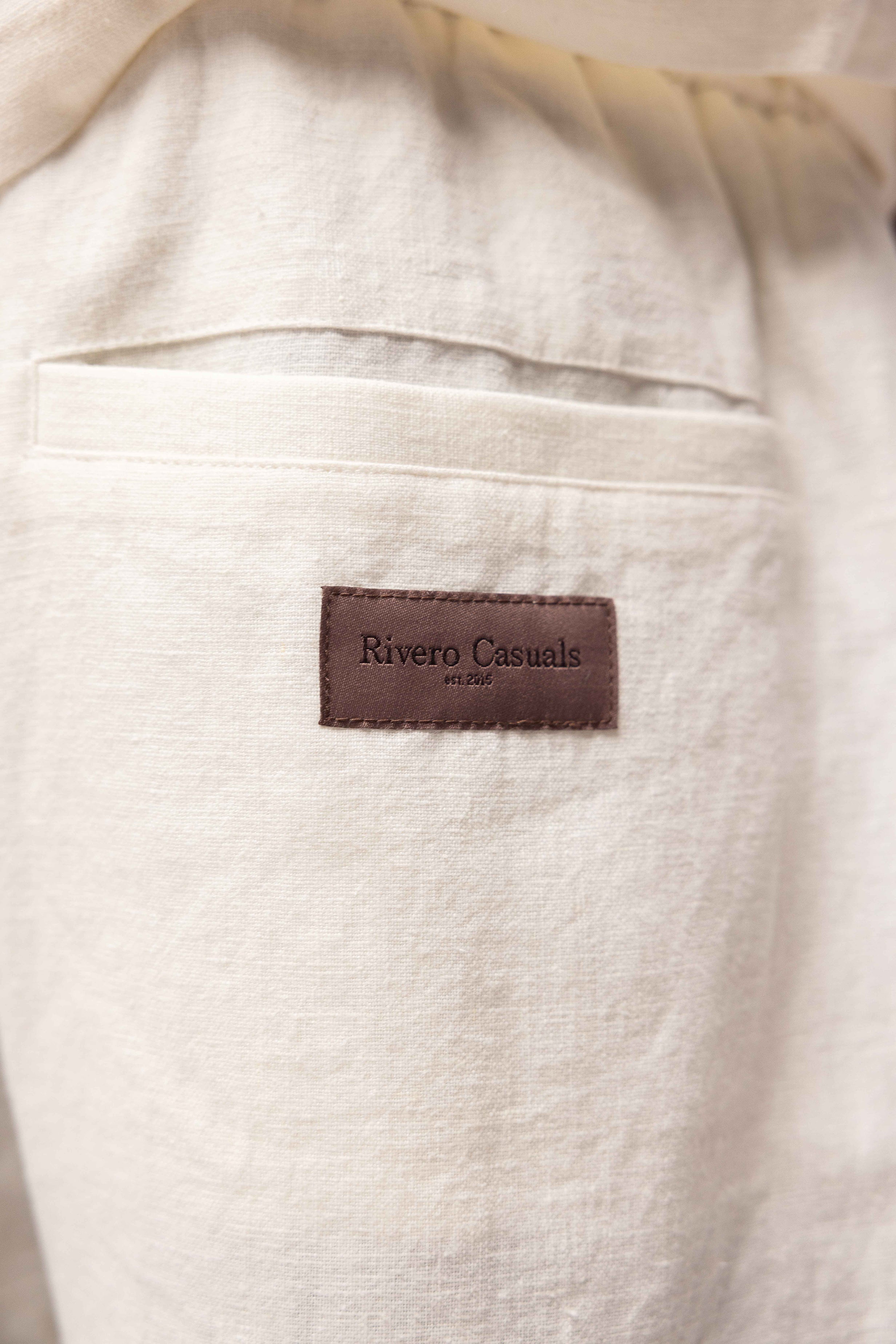 LINEN SHORTS WHITE