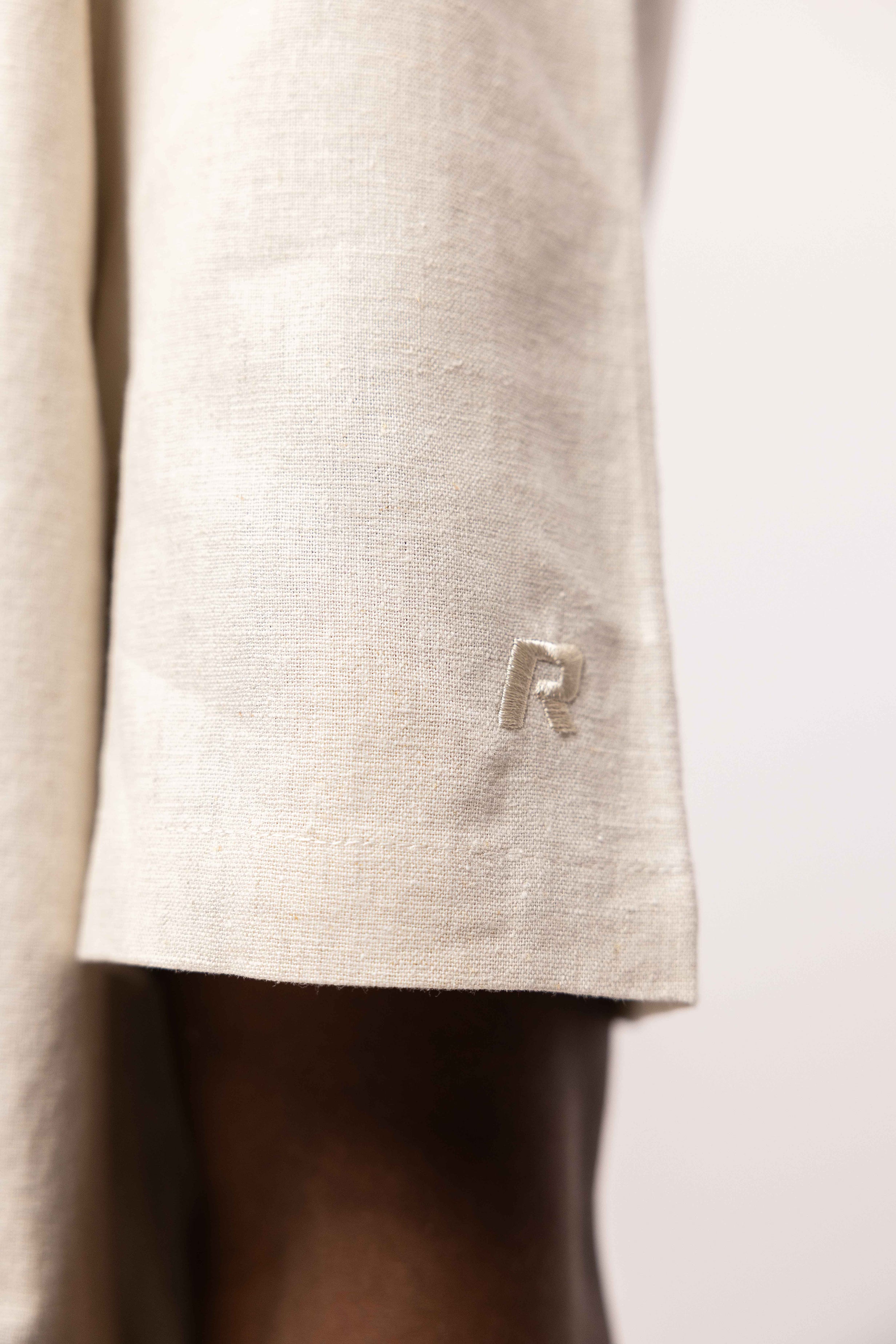 LINEN SHIRT SHORT SLEEVE SAND
