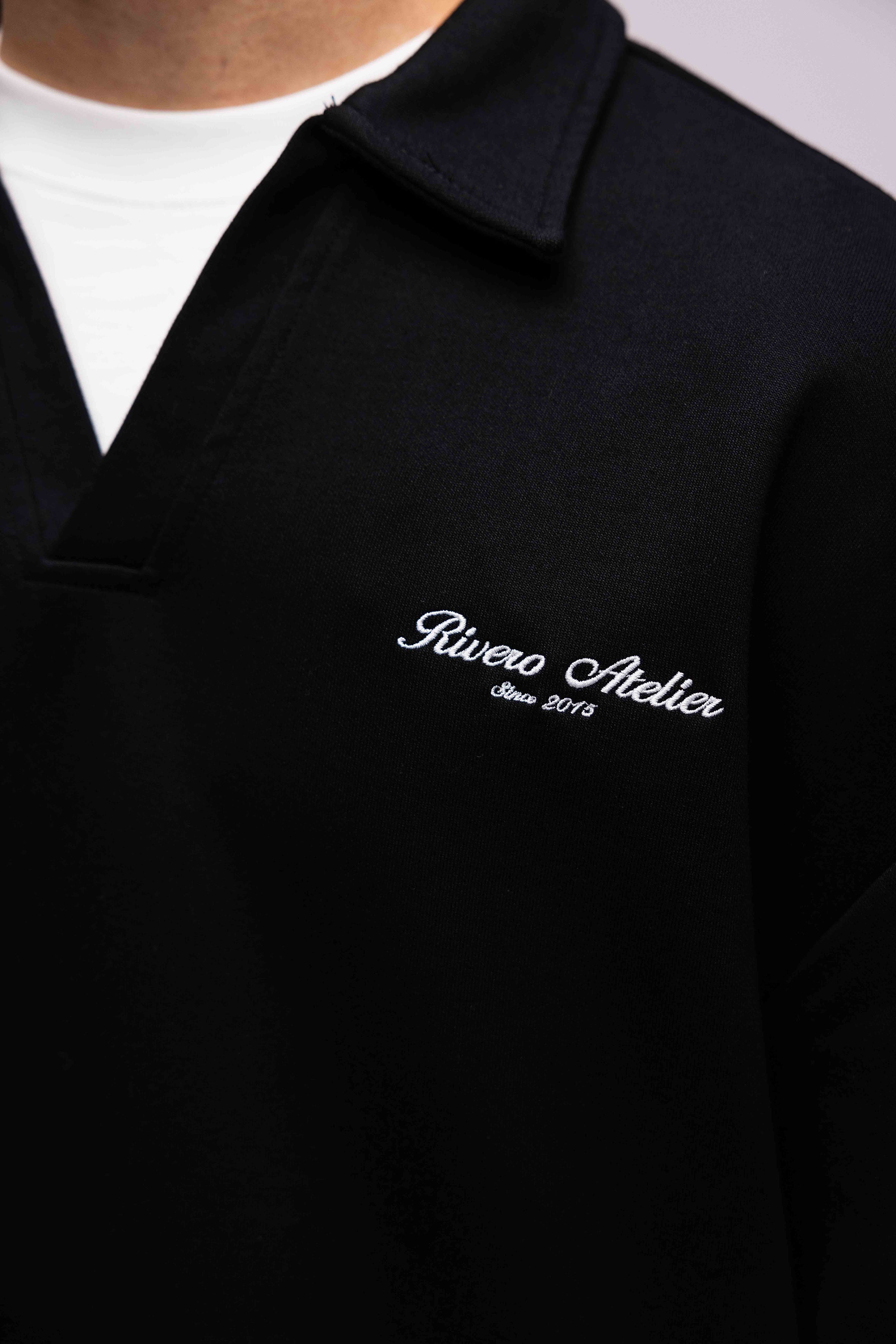 POLO LONGSLEEVE BLACK