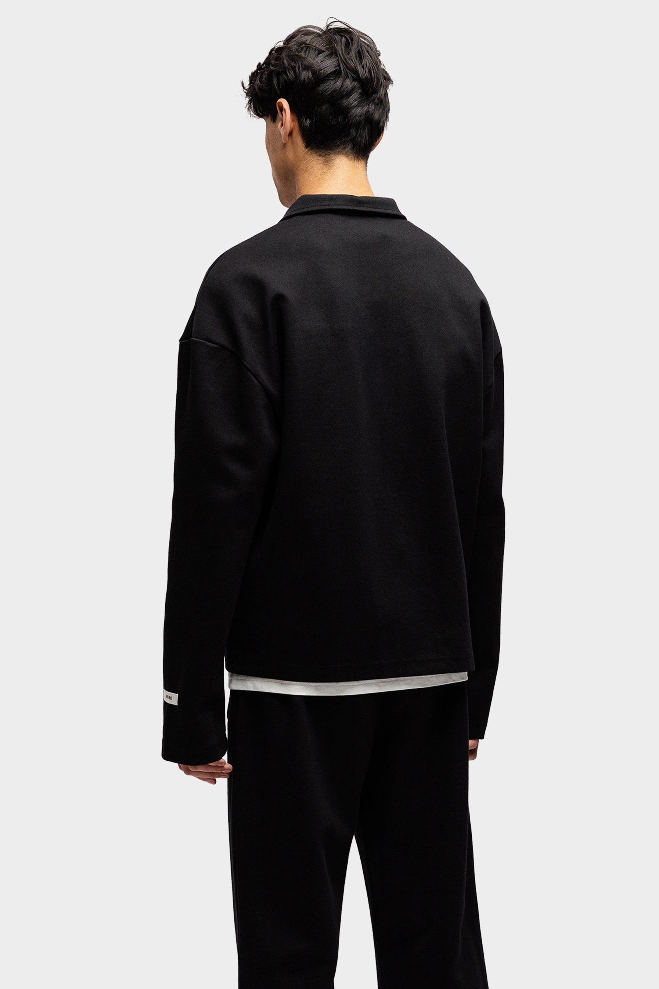POLO LONGSLEEVE BLACK