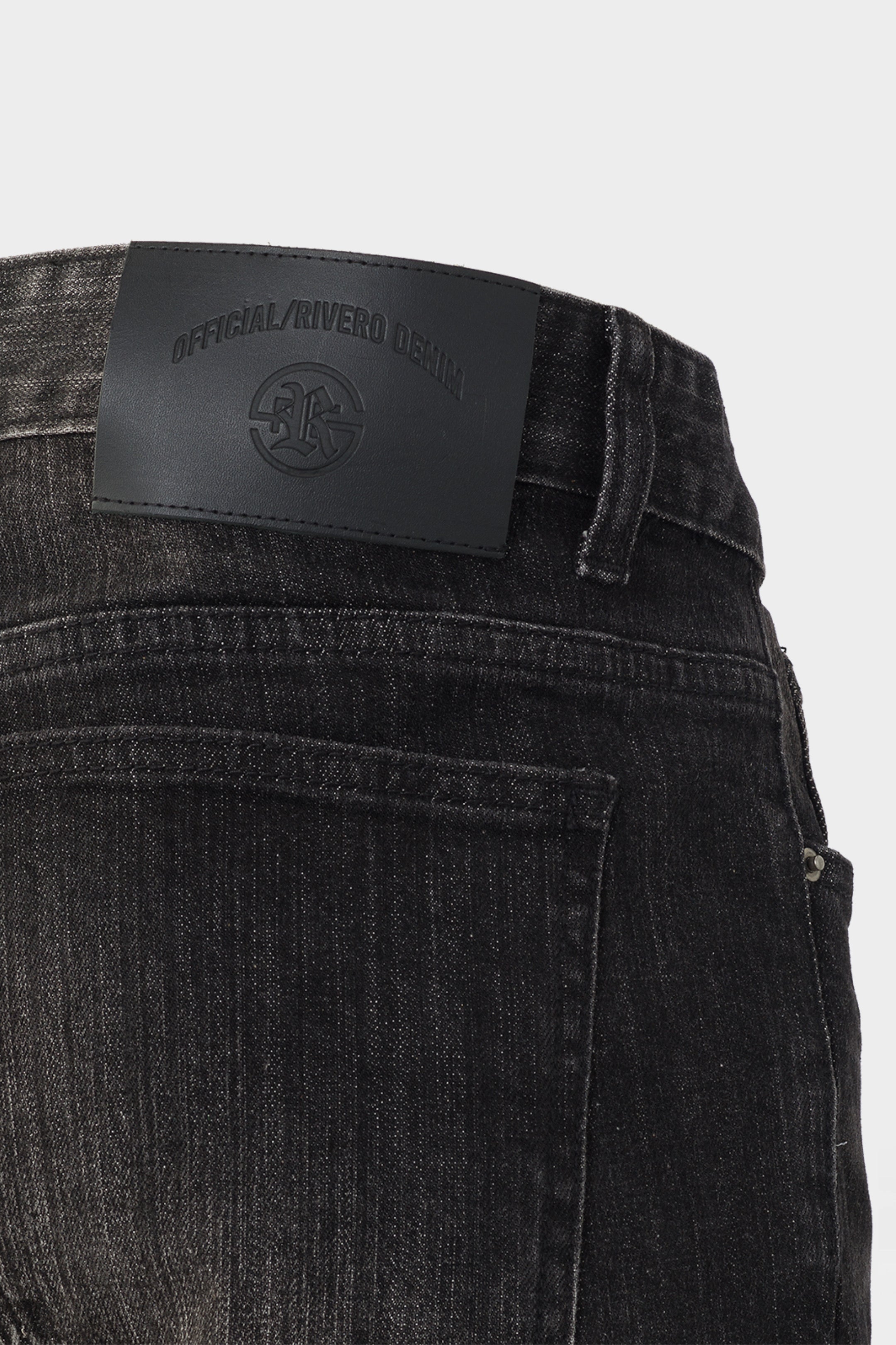 STRAIGHT DENIM JEANS BLACK