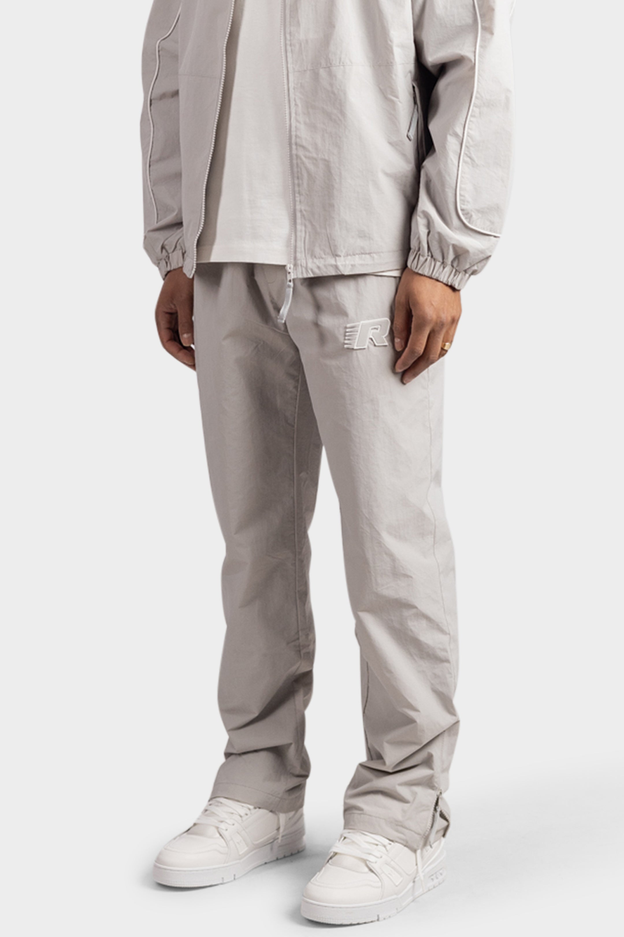 ZIP TRACKPANTS STRAIGHT  GREY