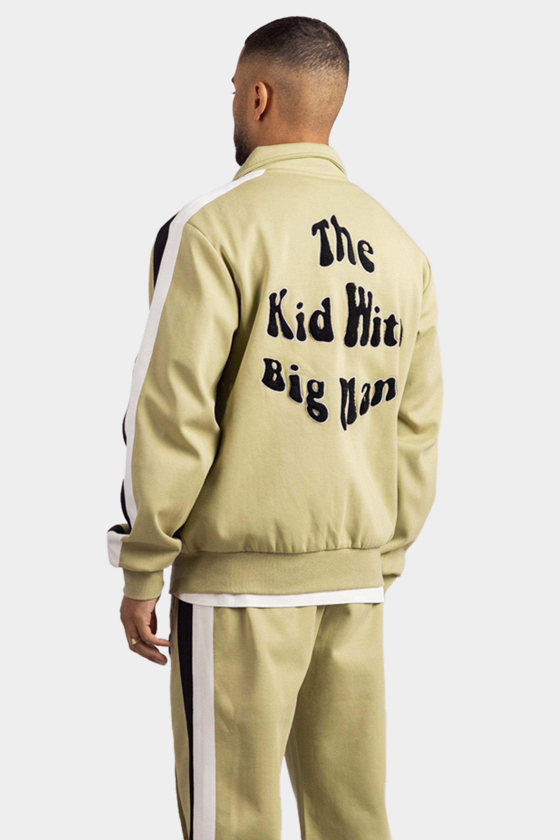 BIG PLANS FULL ZIP TRACK JACKET GREEN