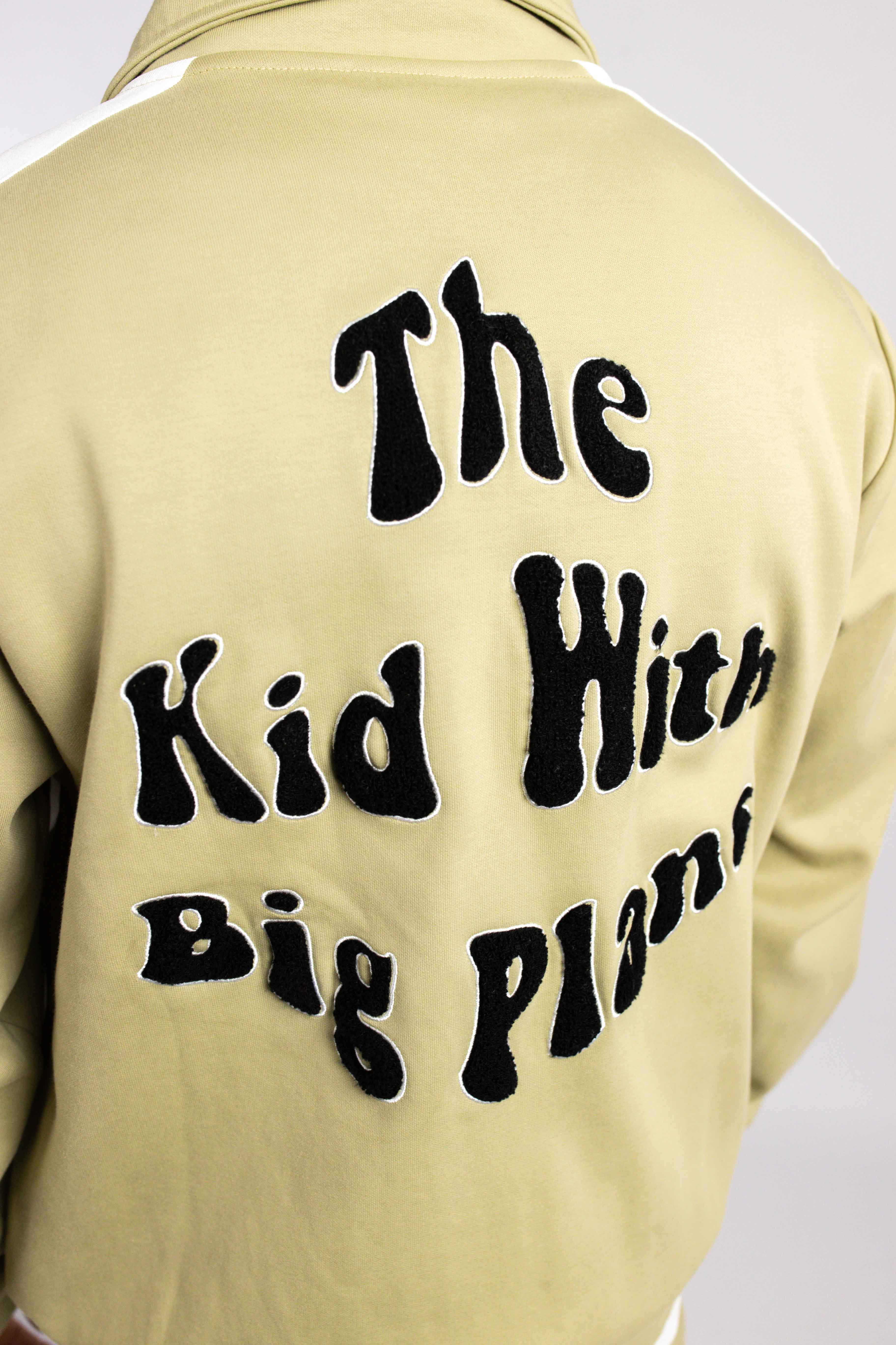 BIG PLANS FULL ZIP TRACK JACKET GREEN