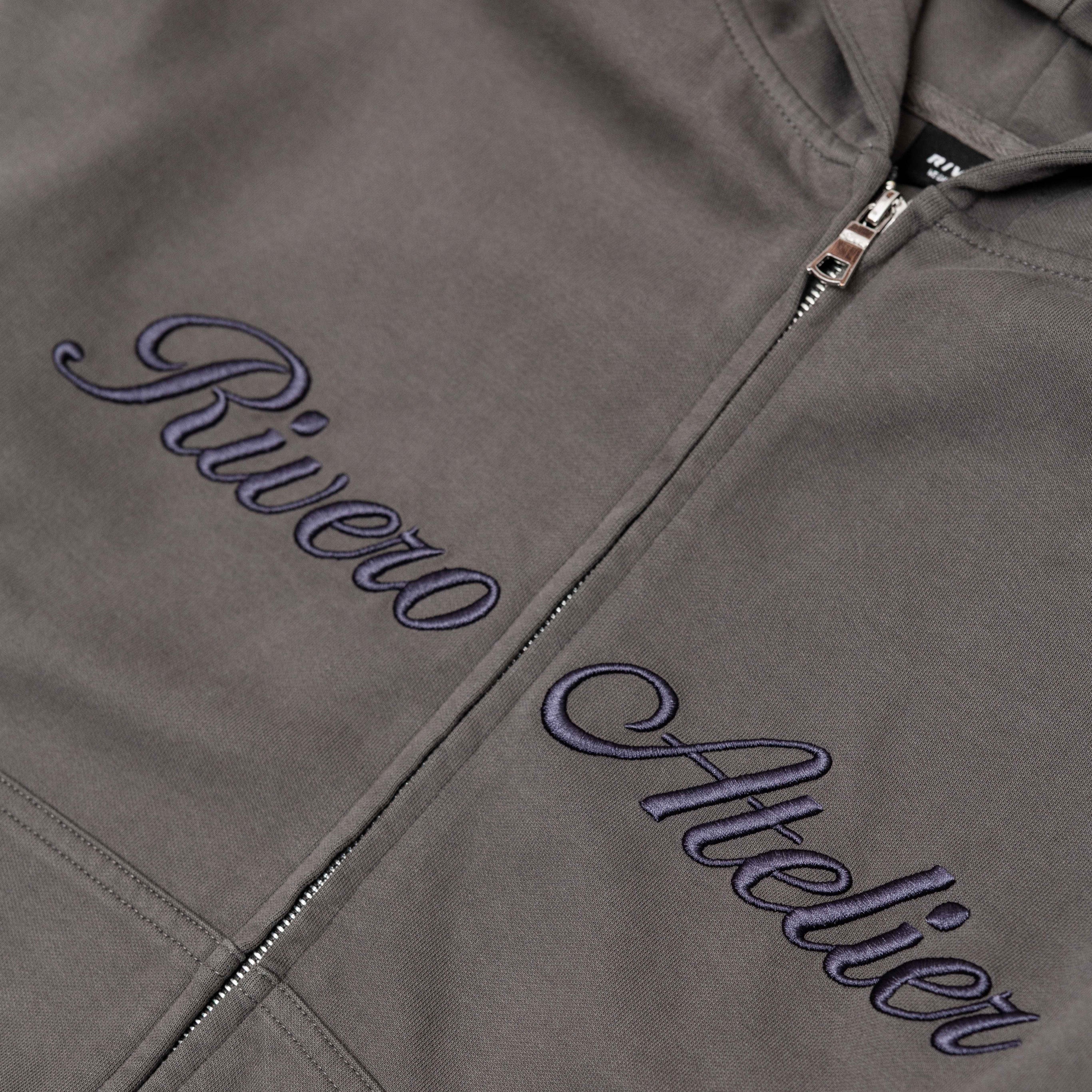 ATELIER DOUBLE LAYERED ZIP HOODIE