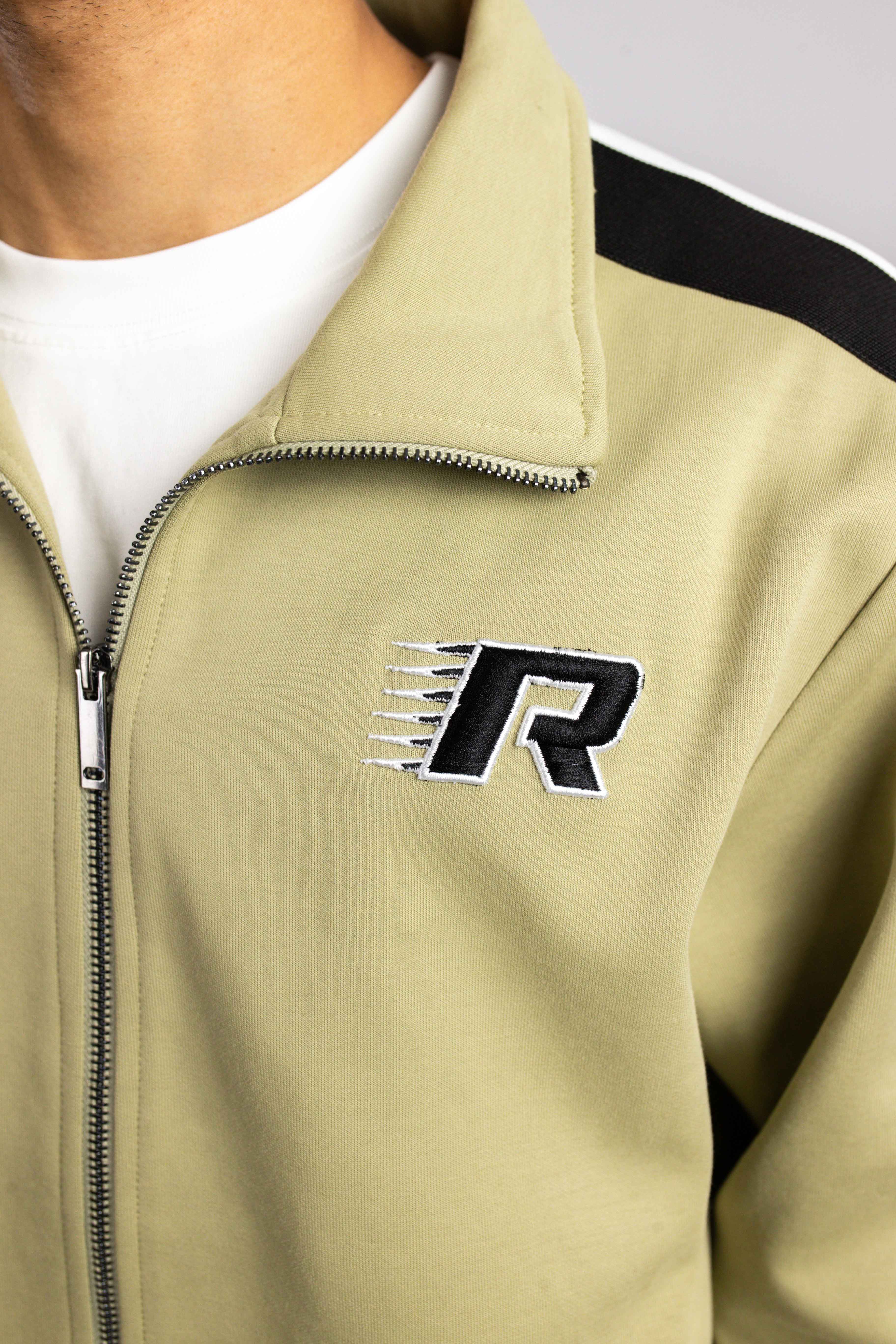 BIG PLANS FULL ZIP TRACK JACKET GREEN
