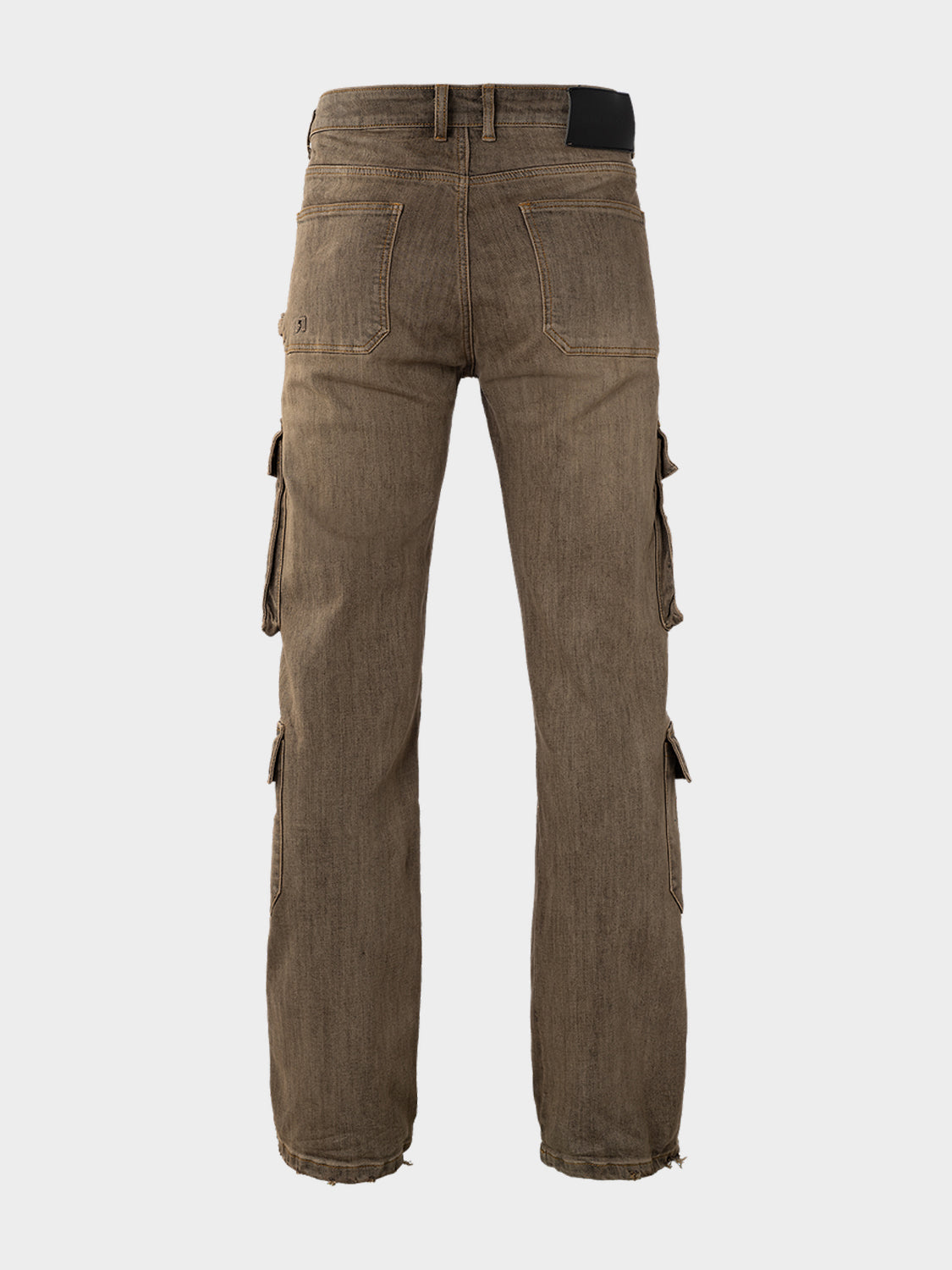 BAGGY VINTAGE WASHED CARGO DENIM JEANS