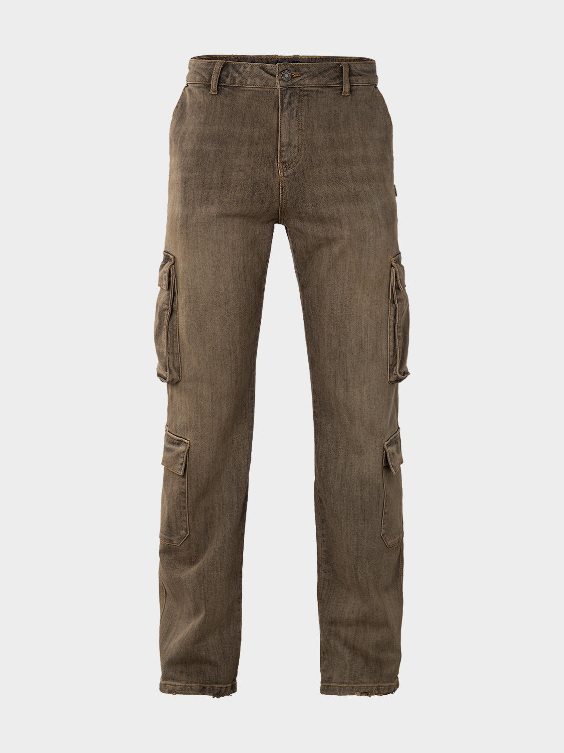 BAGGY VINTAGE WASHED CARGO DENIM JEANS