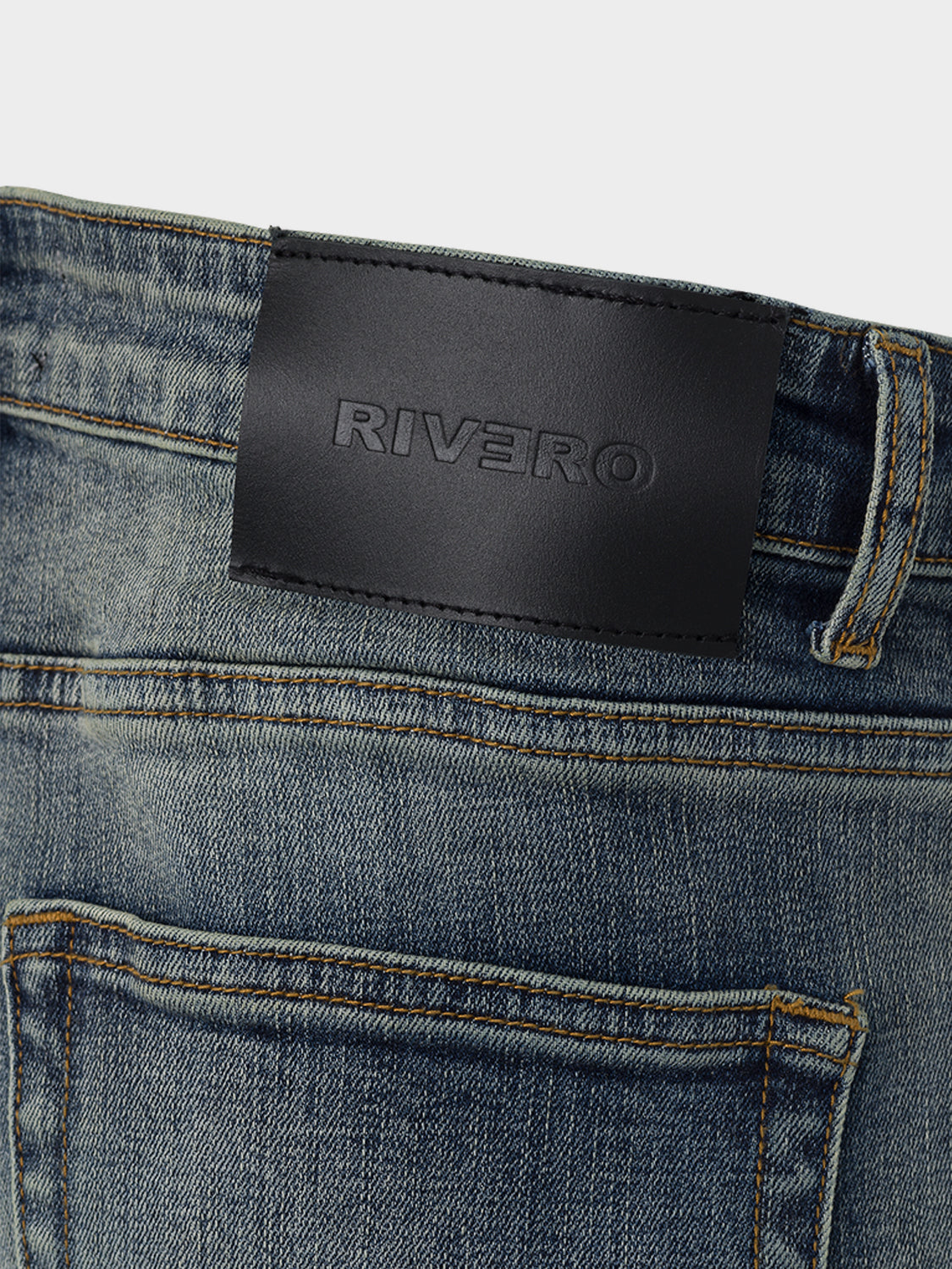 BLEACH WASHED DENIM JEANS