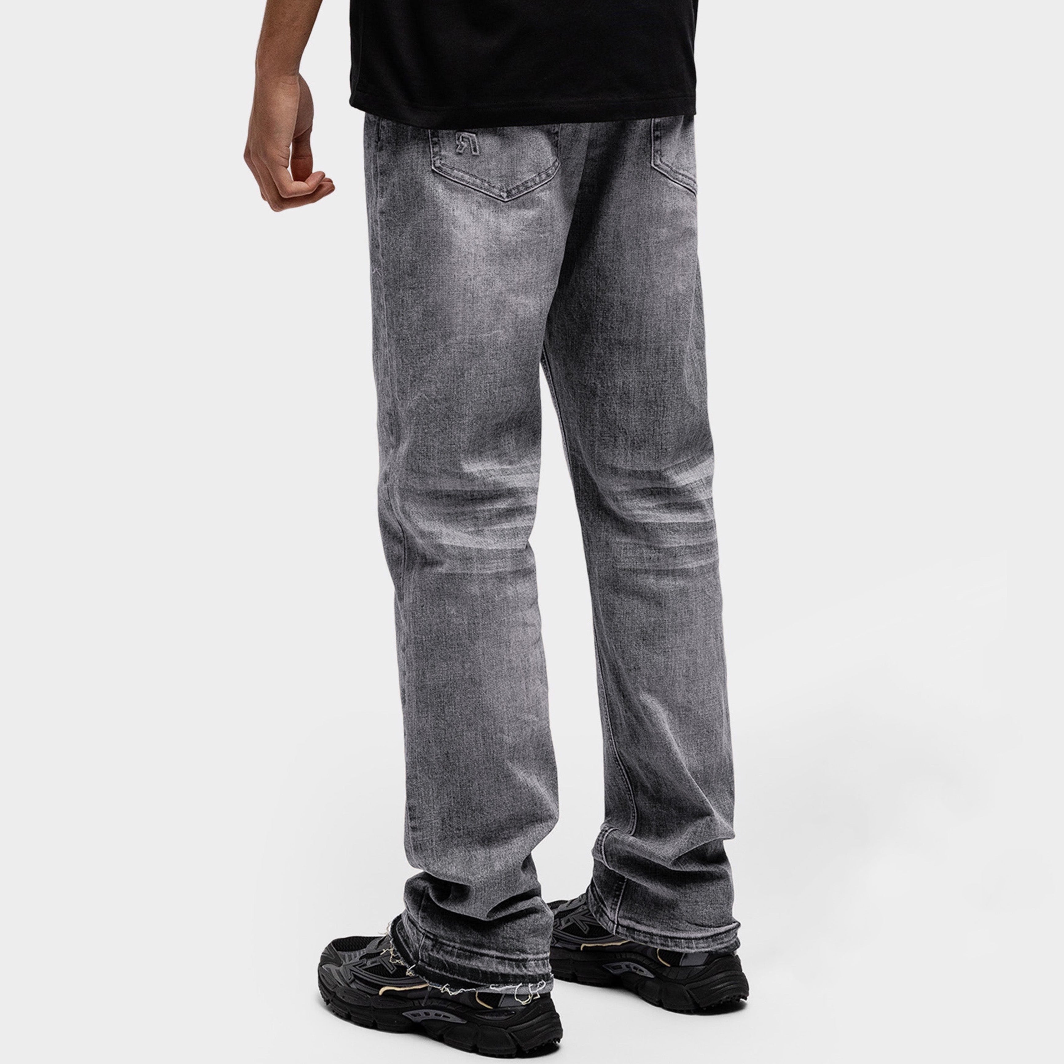 REGULAR GRANITE EMBOSSED DENIM JEANS
