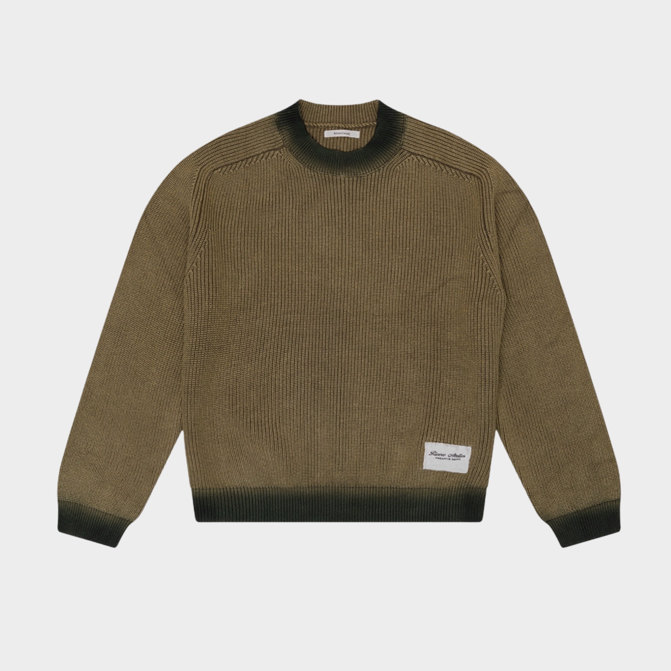 FADED KNIT SWEATER GREEN – Rivero Fashion