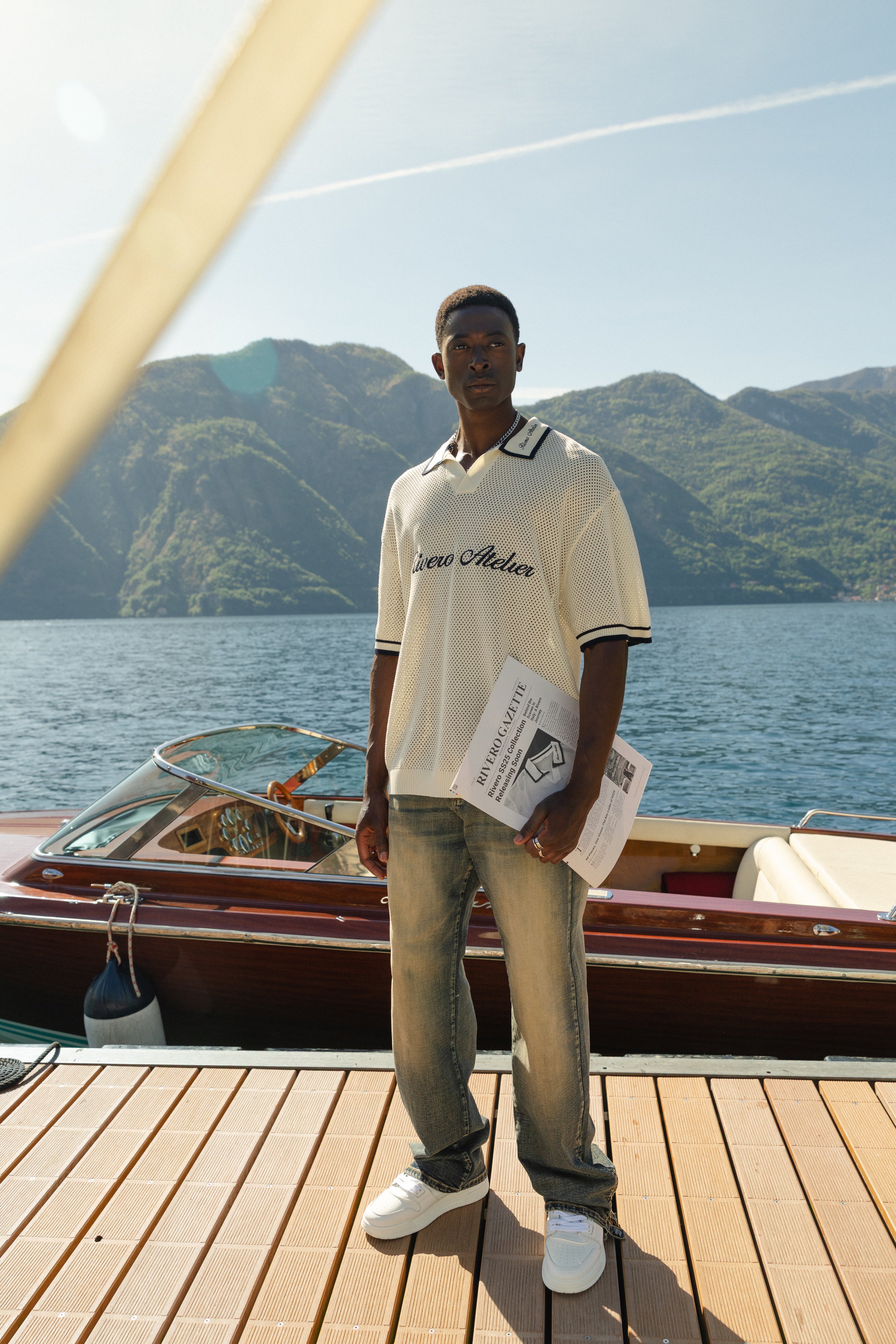 ATELIER COURT MESH POLO