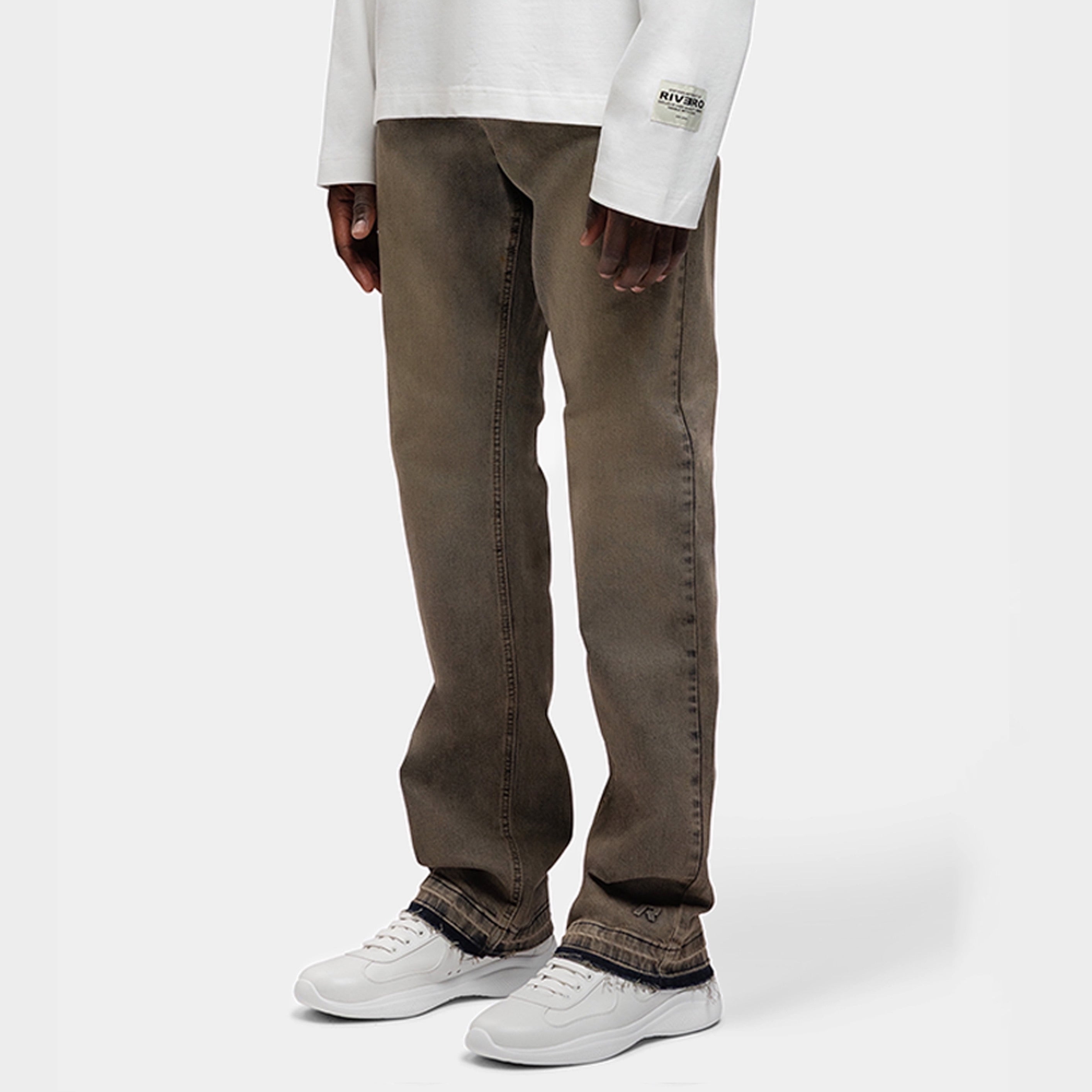 REGULAR EARTHBOUND EMBOSSED DENIM JEANS