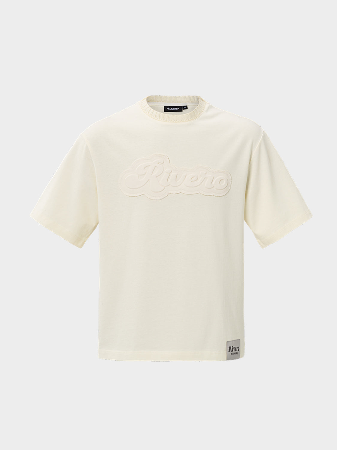 EMBOSSED OVERSIZED T-SHIRT OFF WHITE