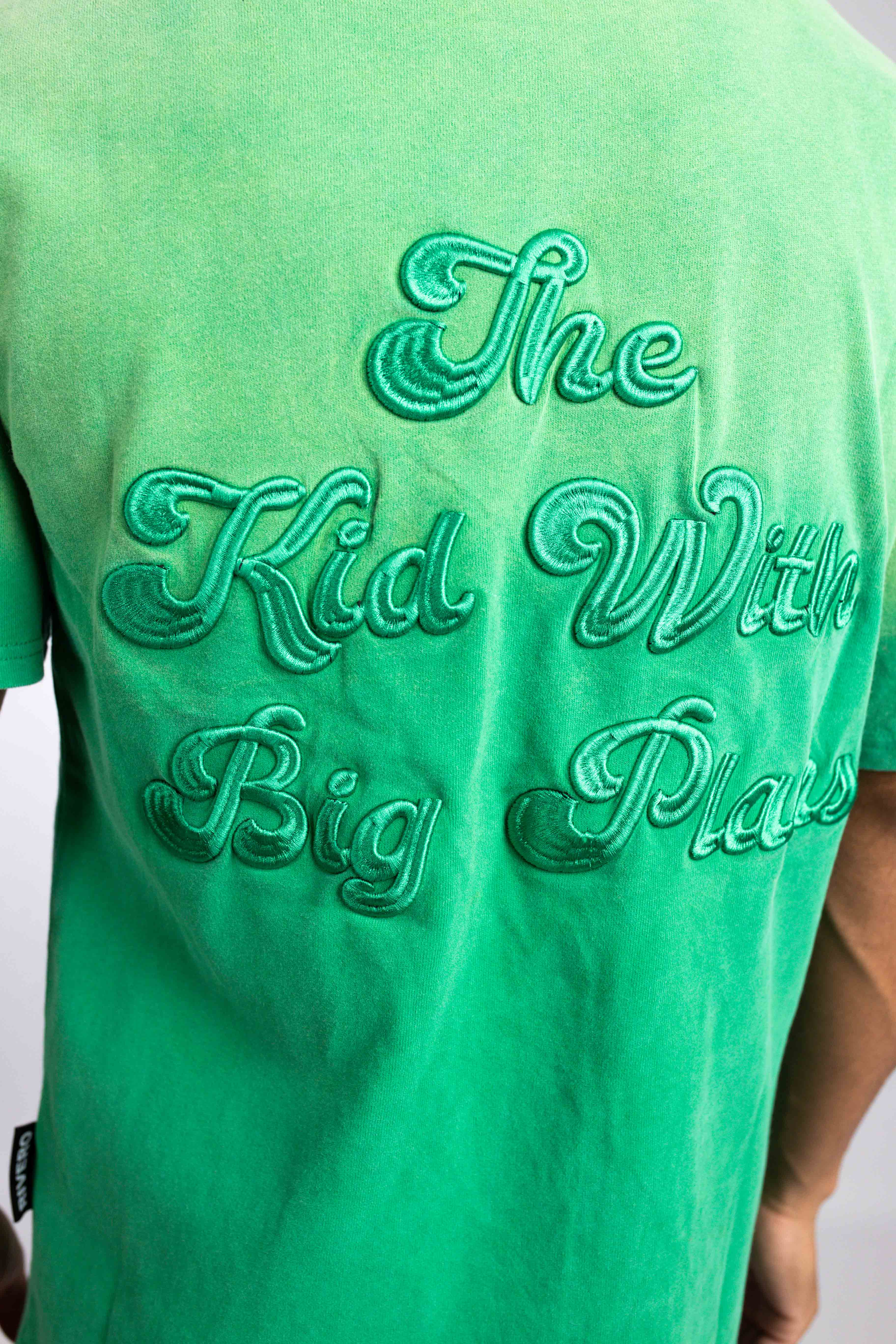BIG PLANS OVERSIZED T-SHIRT WASHED GREEN
