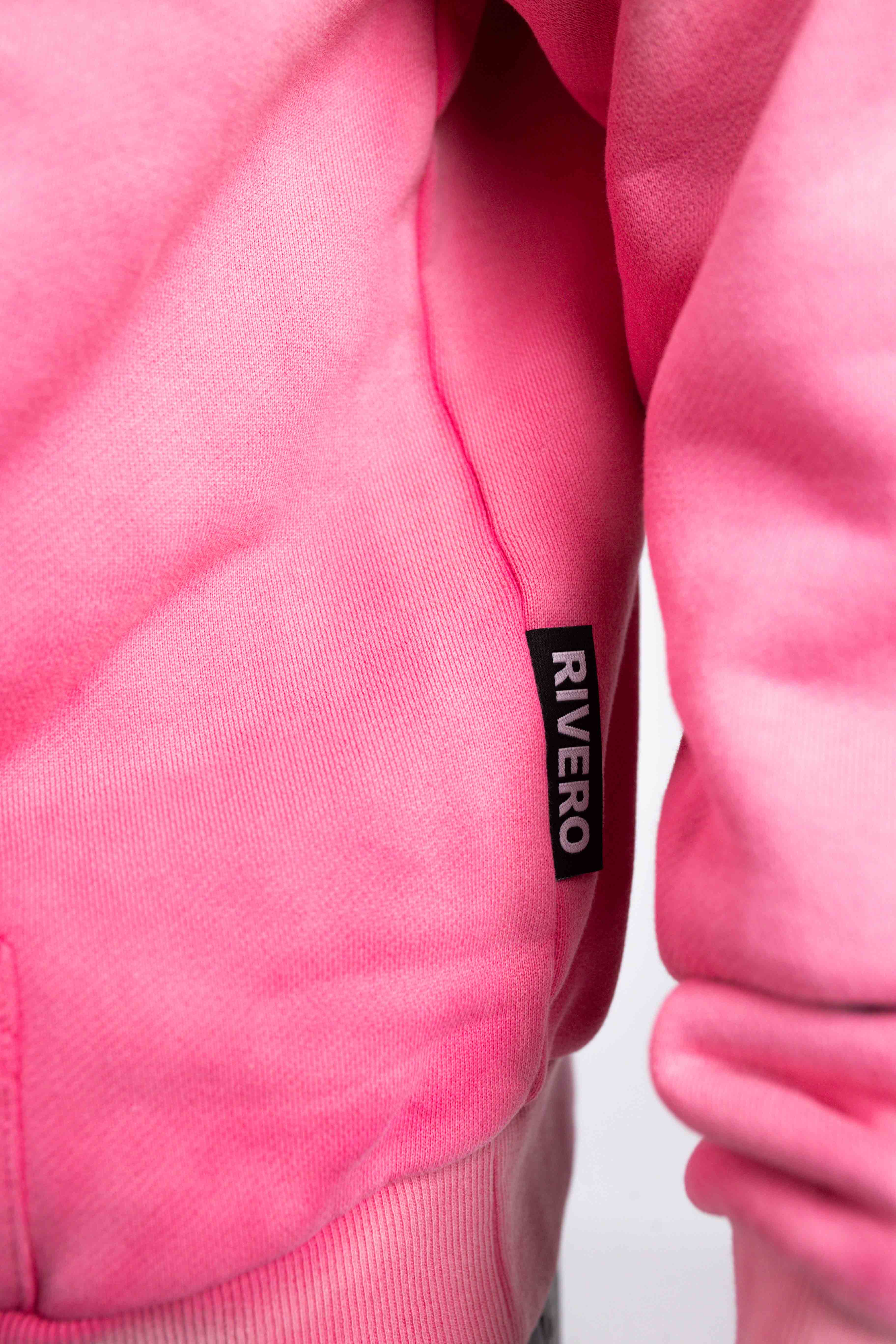BIG PLANS OVERSIZED ZIP HOODIE WASHED PINK