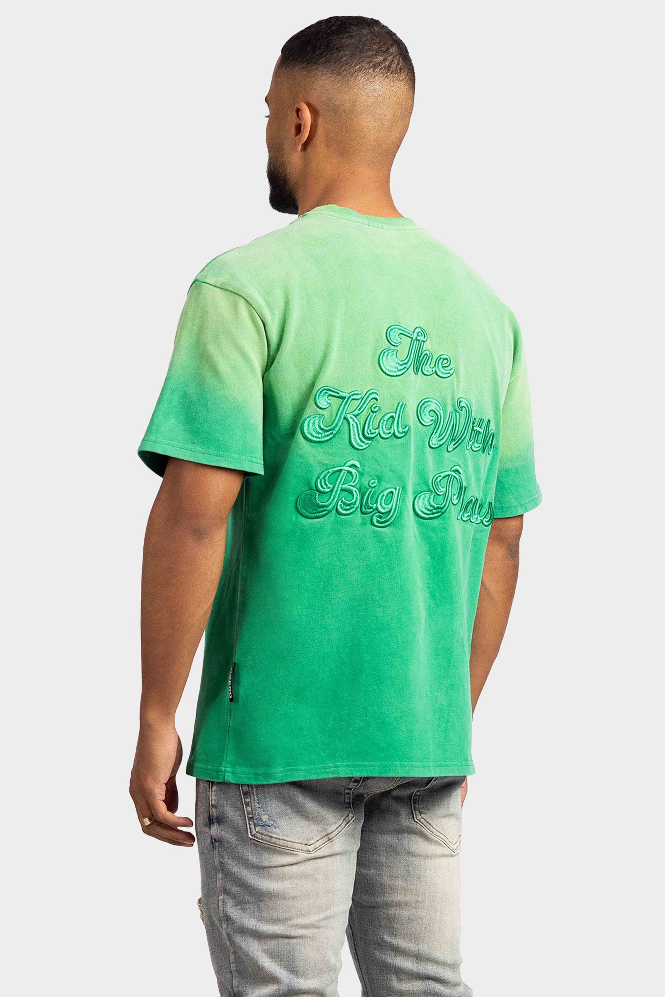 BIG PLANS OVERSIZED T-SHIRT WASHED GREEN