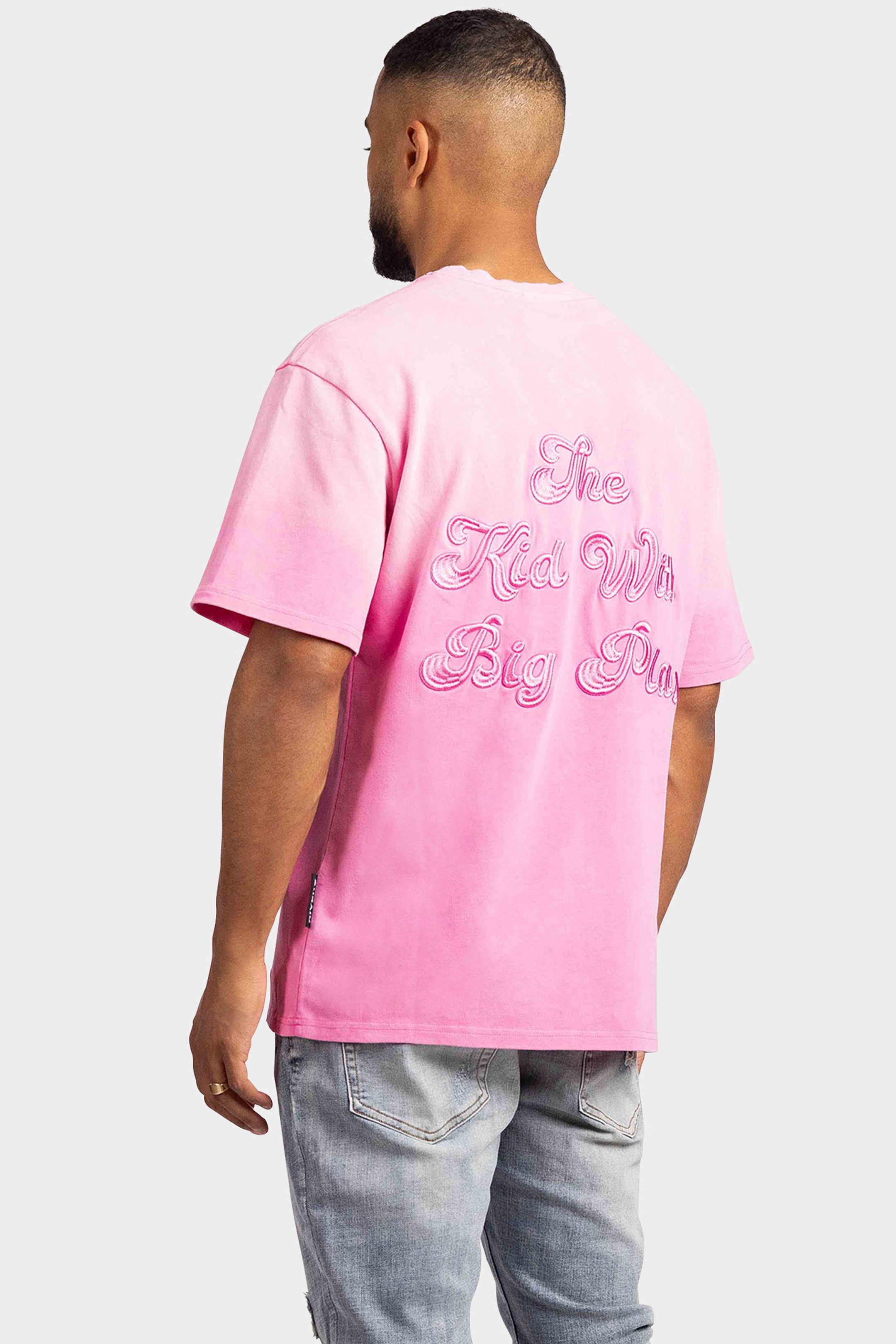 BIG PLANS OVERSIZED T-SHIRT WASHED PINK