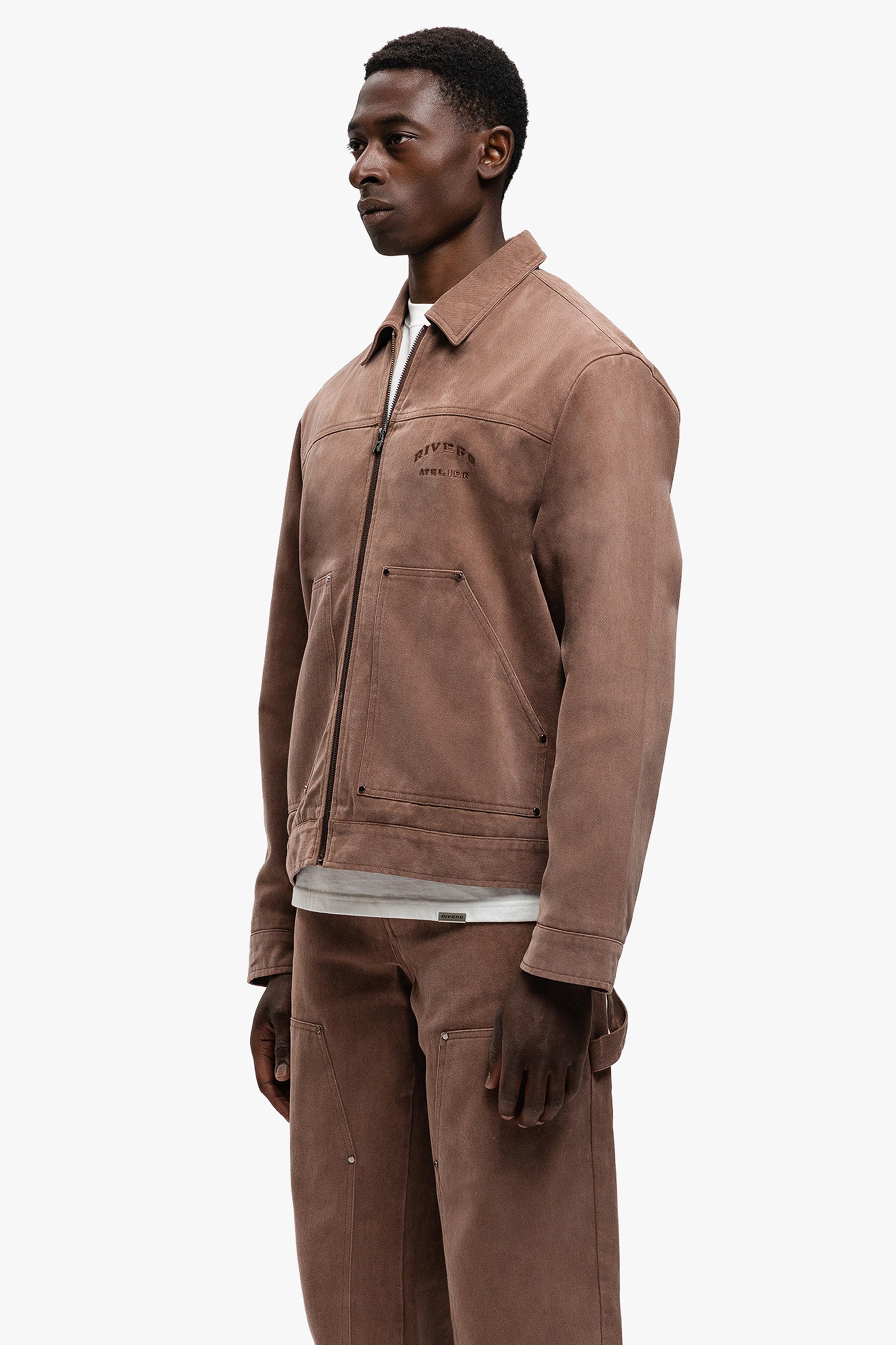 ATELIER DENIM JACKET WASHED BROWN