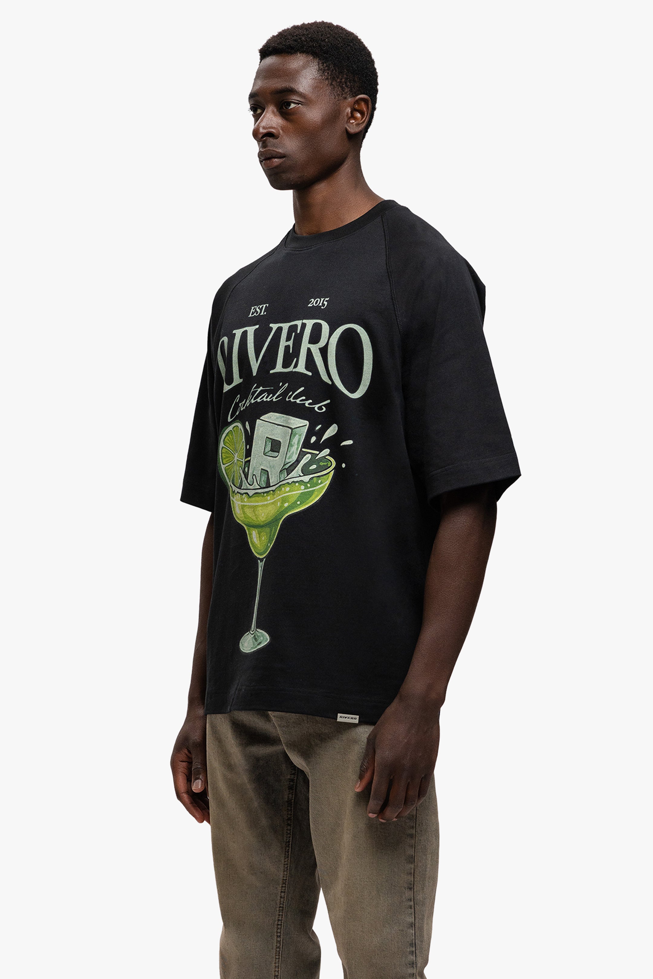 COCKTAIL CLUB T-SHIRT BLACK