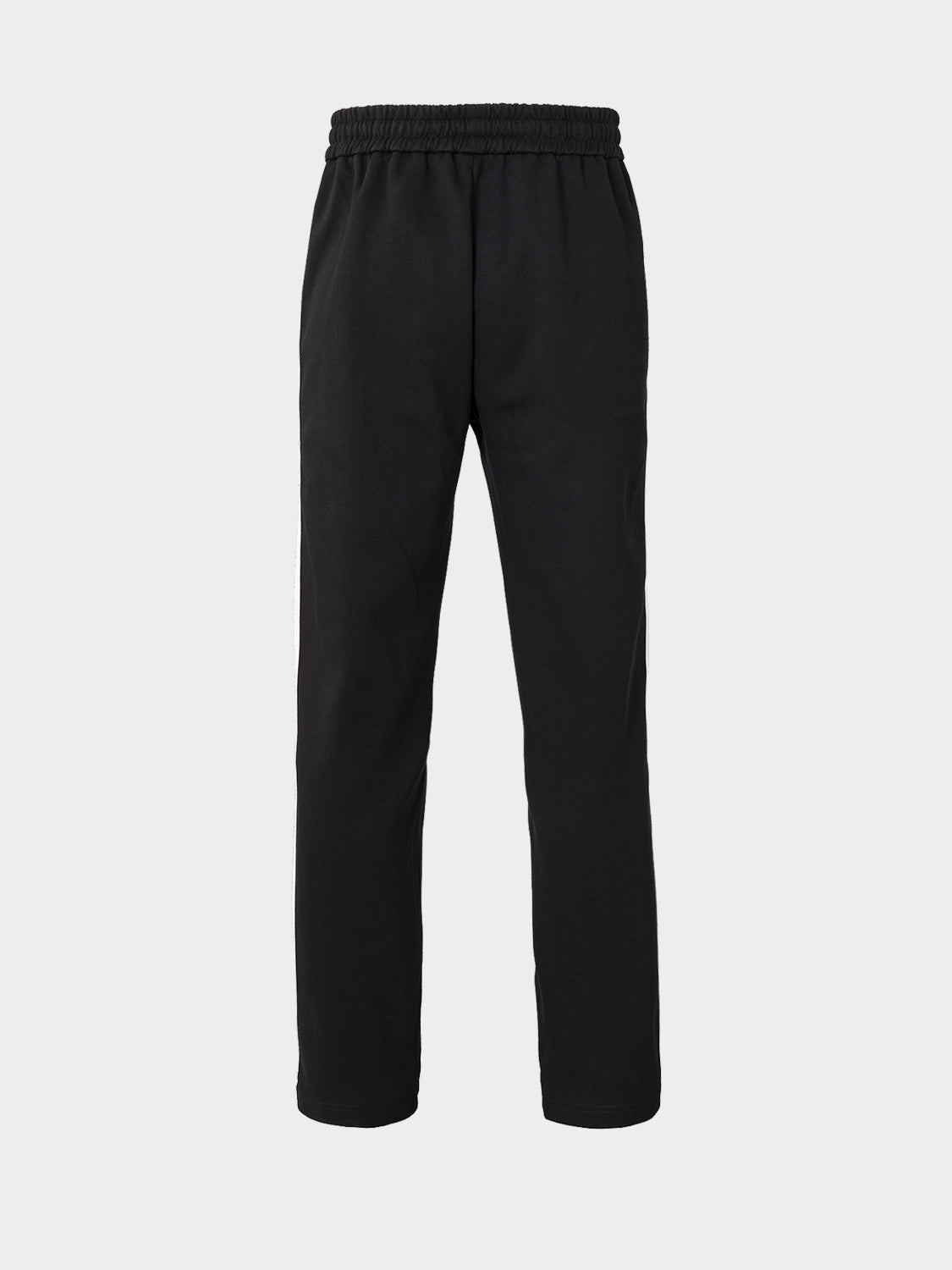 RAW SEAM STRAIGHT LEG ZIP JOGGER BLACK
