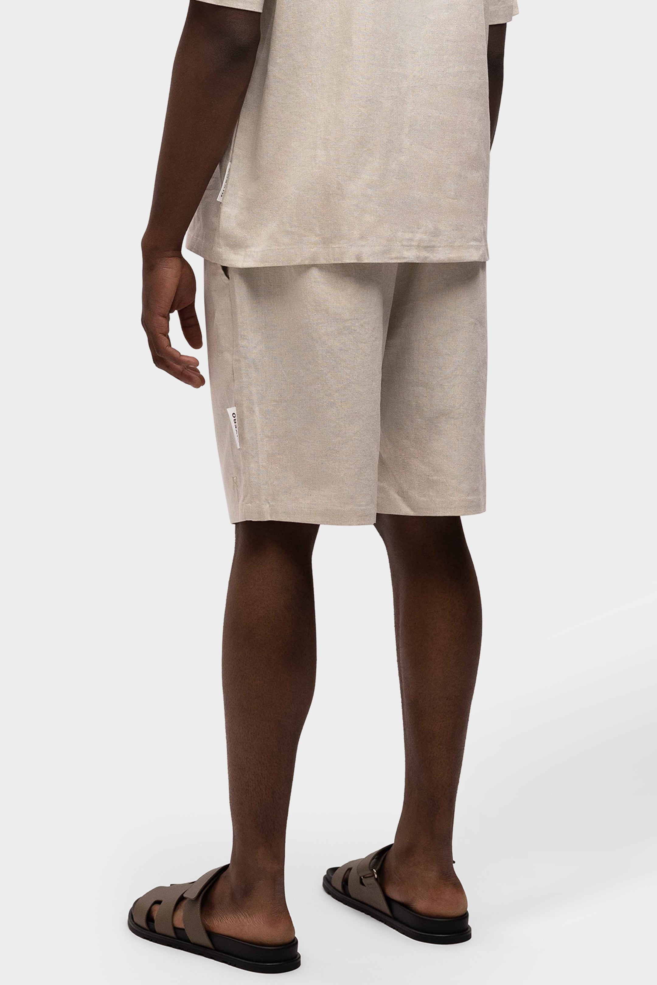LINEN SHORTS SAND
