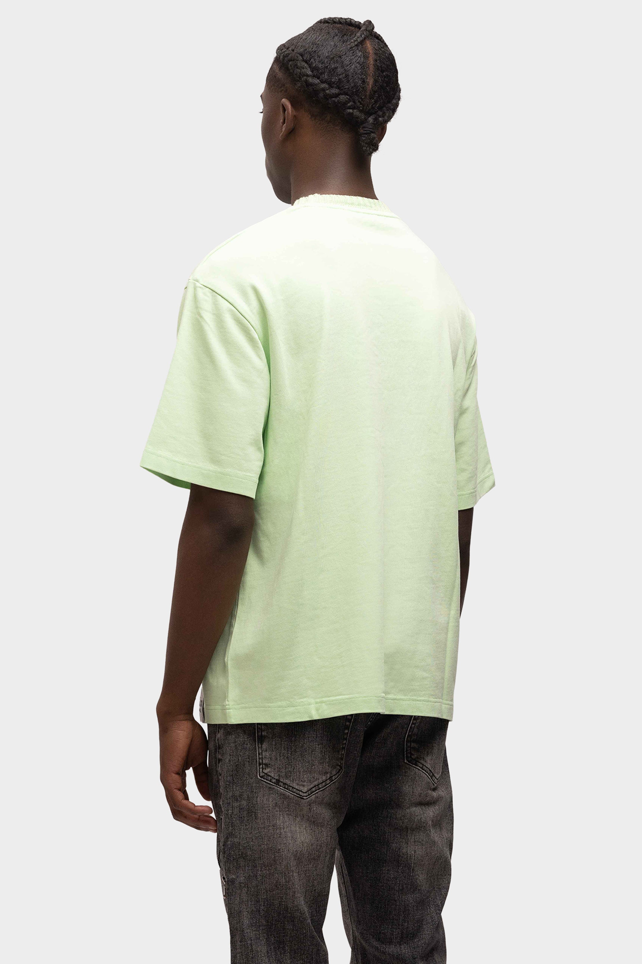 EMBOSSED OVERSIZED T-SHIRT GREEN