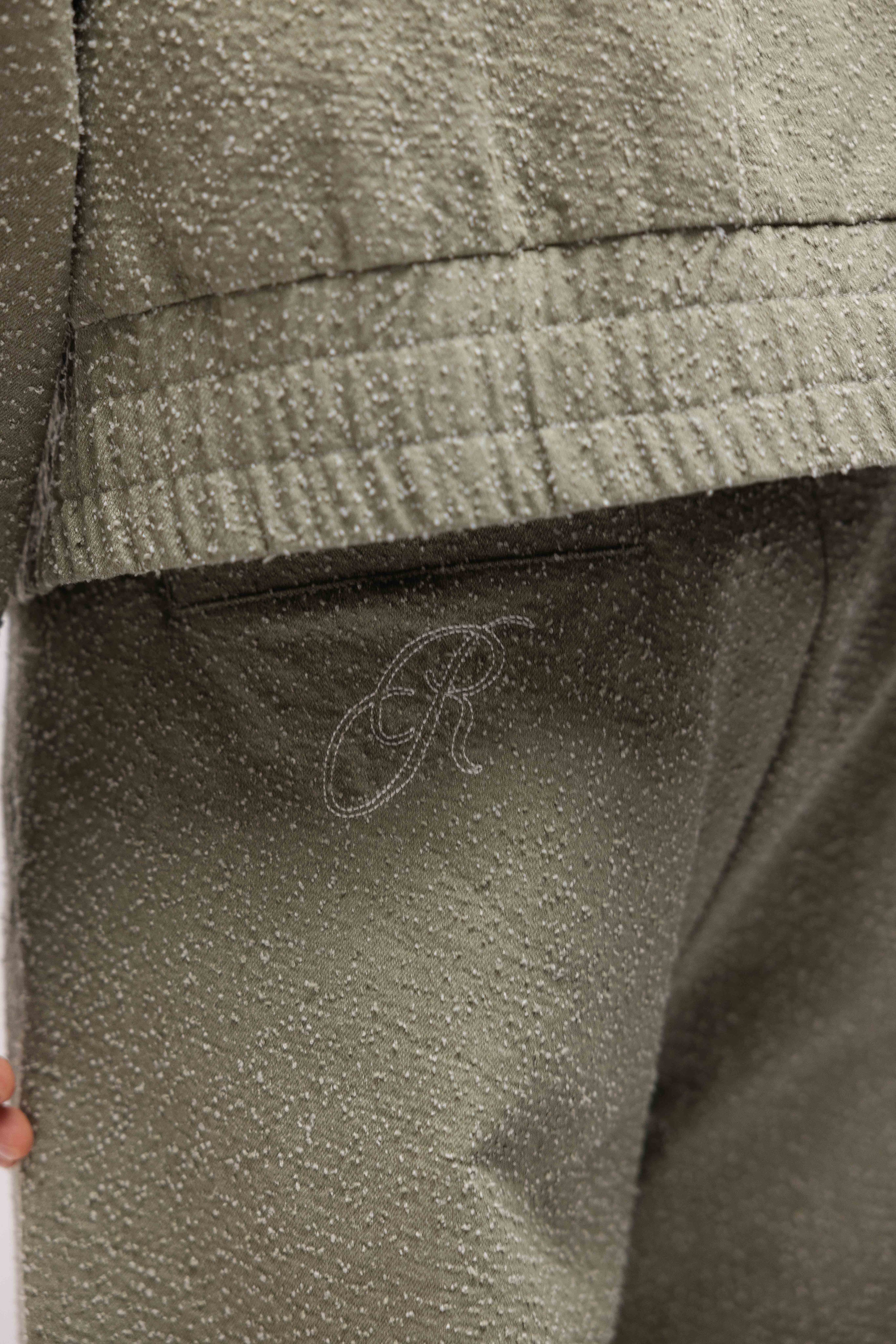 SAGE TEXTURED TROUSERS