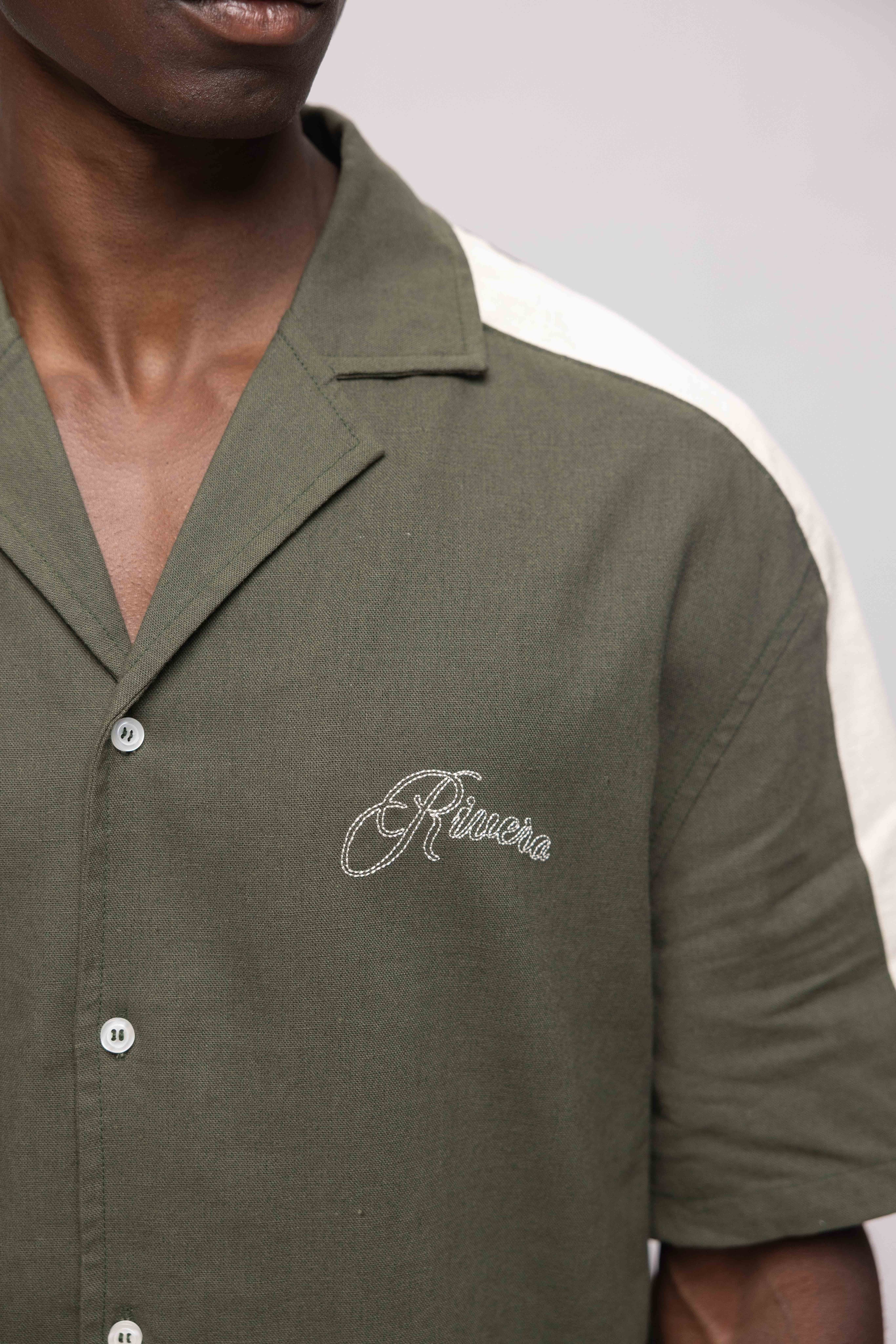 RETRO LINEN SHIRT SHORT SLEEVE