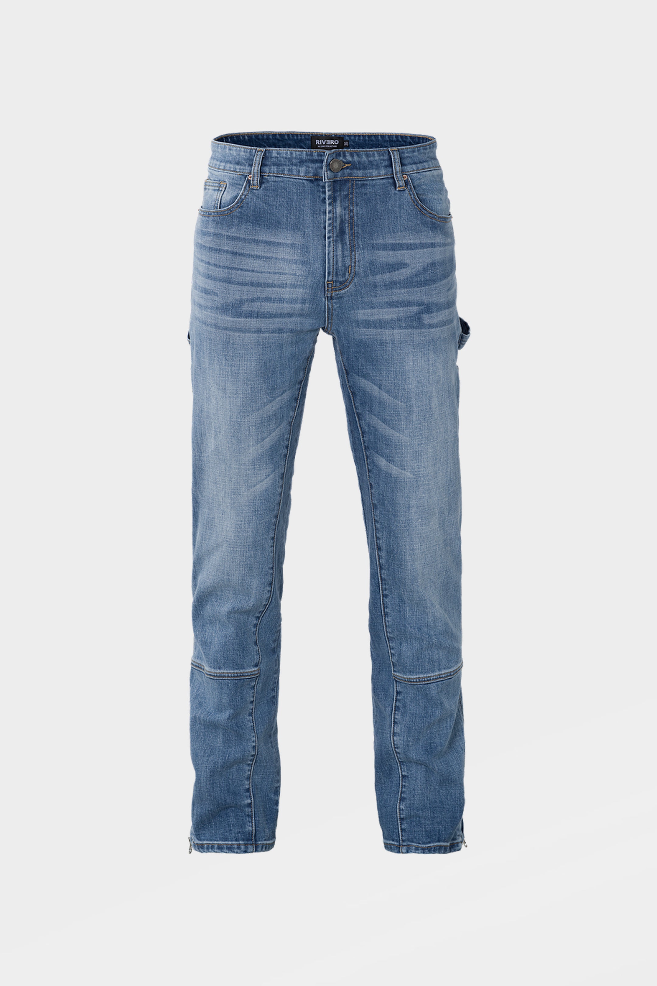 STRAIGHT WORKER DENIM JEANS BLUE