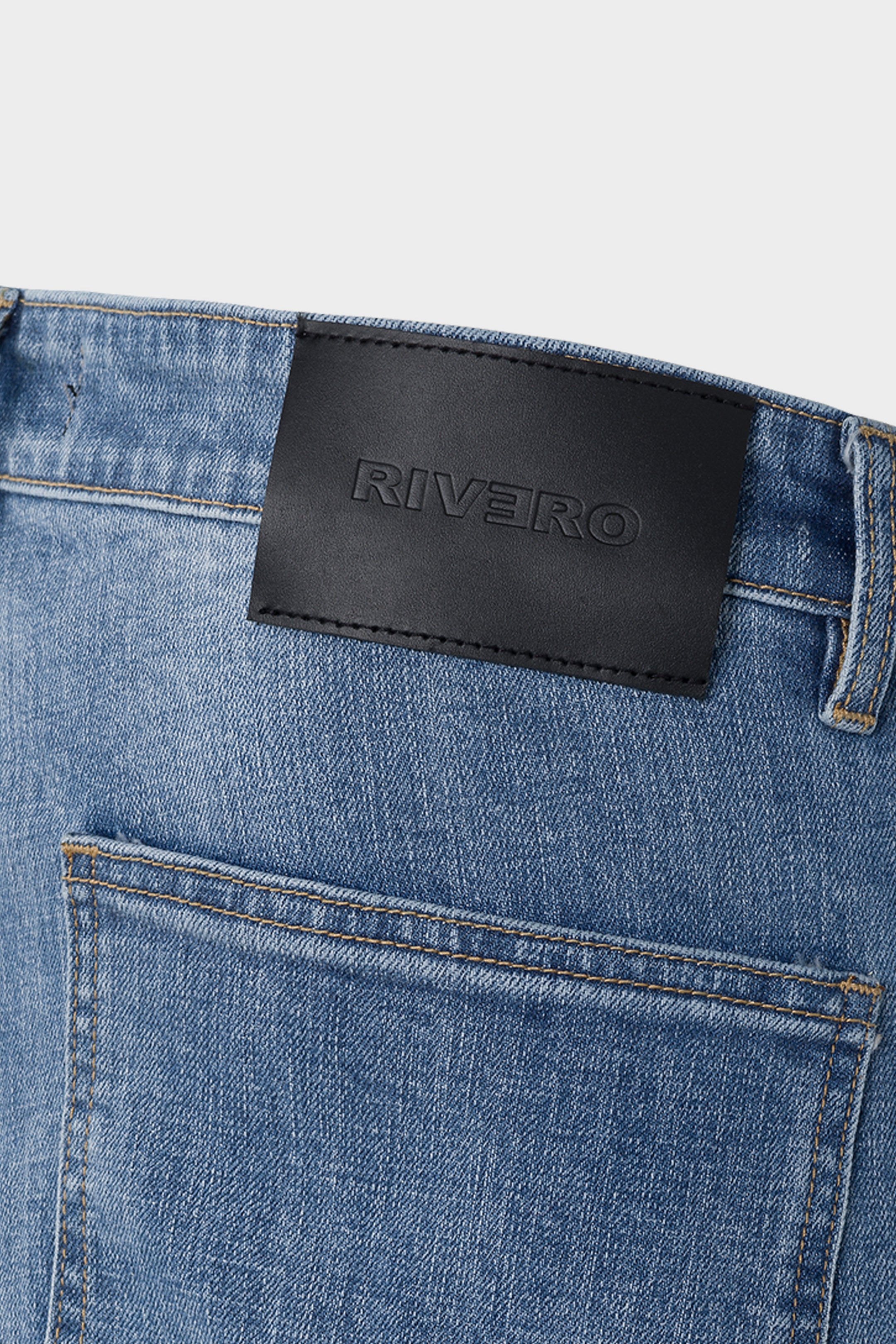 STRAIGHT WORKER DENIM JEANS BLUE