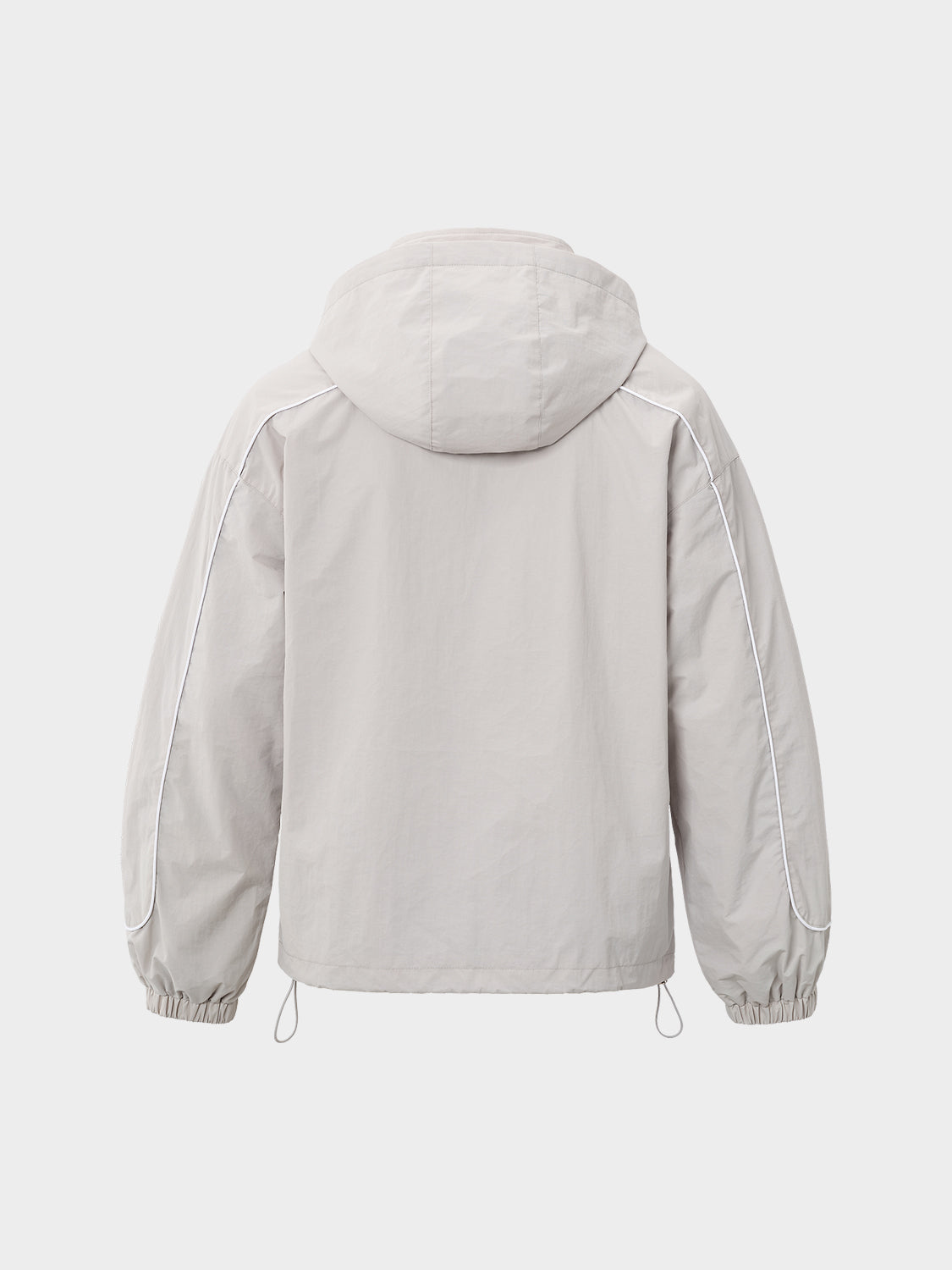 TRACKJACKET REMOVABLE HOOD LIGHT GREY