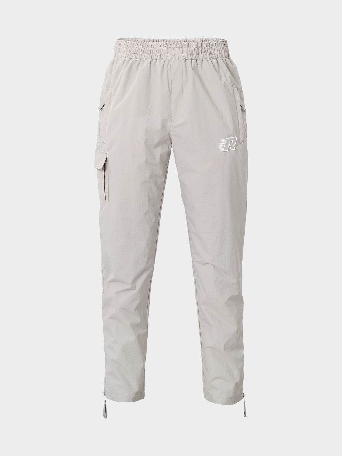 ZIP TRACKPANTS STRAIGHT  GREY