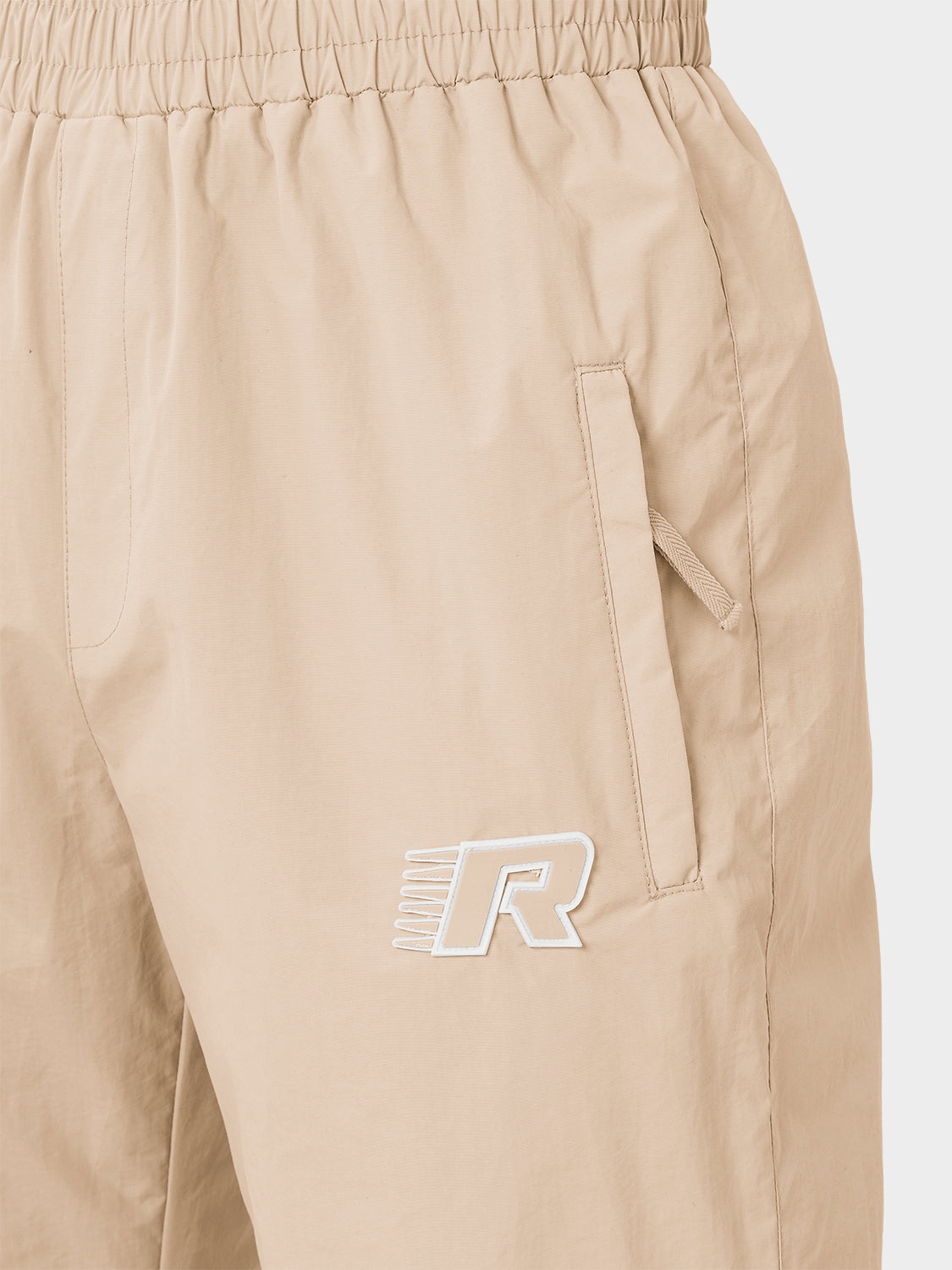 ZIP TRACKPANTS STRAIGHT SAND