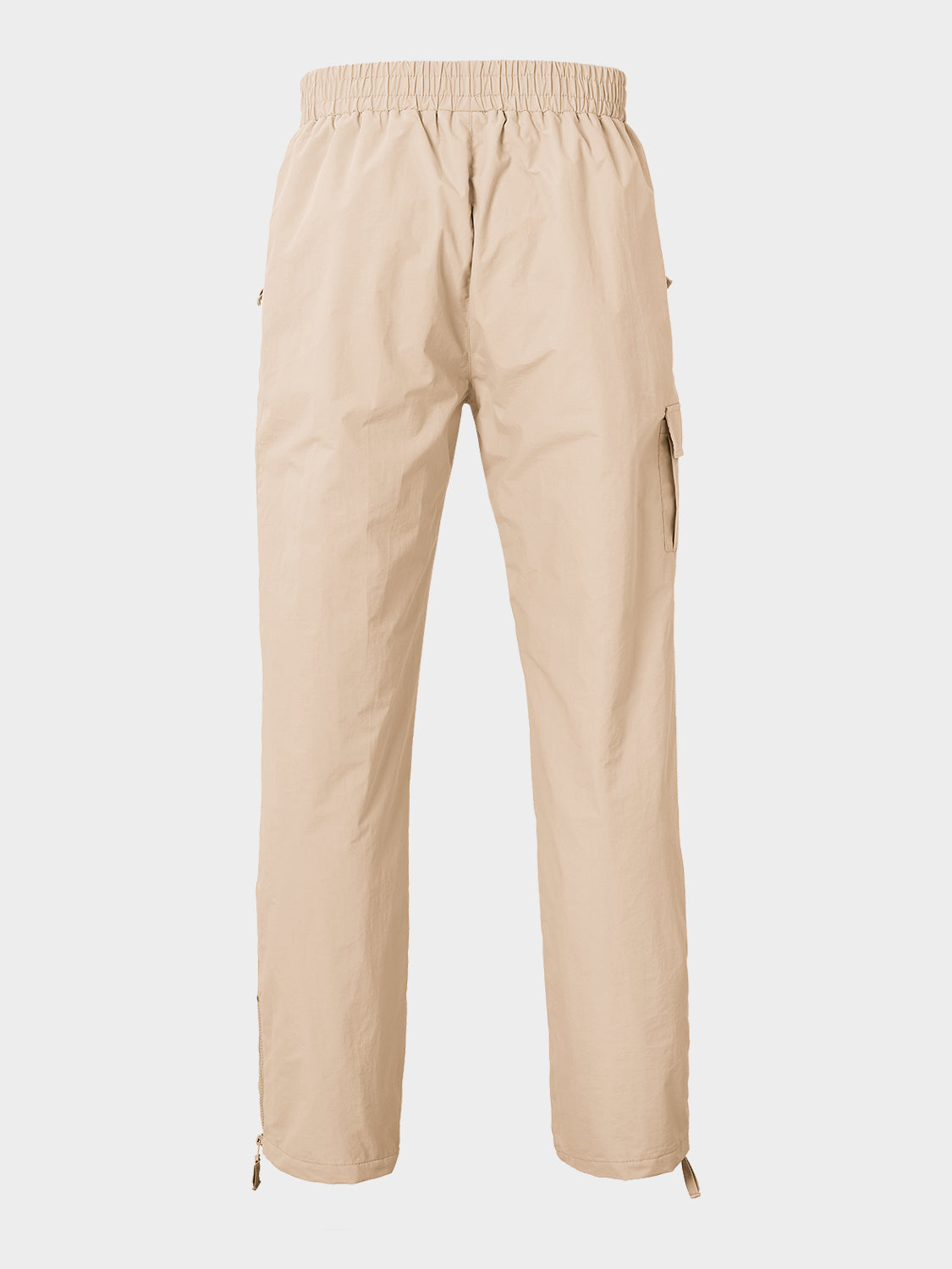 ZIP TRACKPANTS STRAIGHT SAND