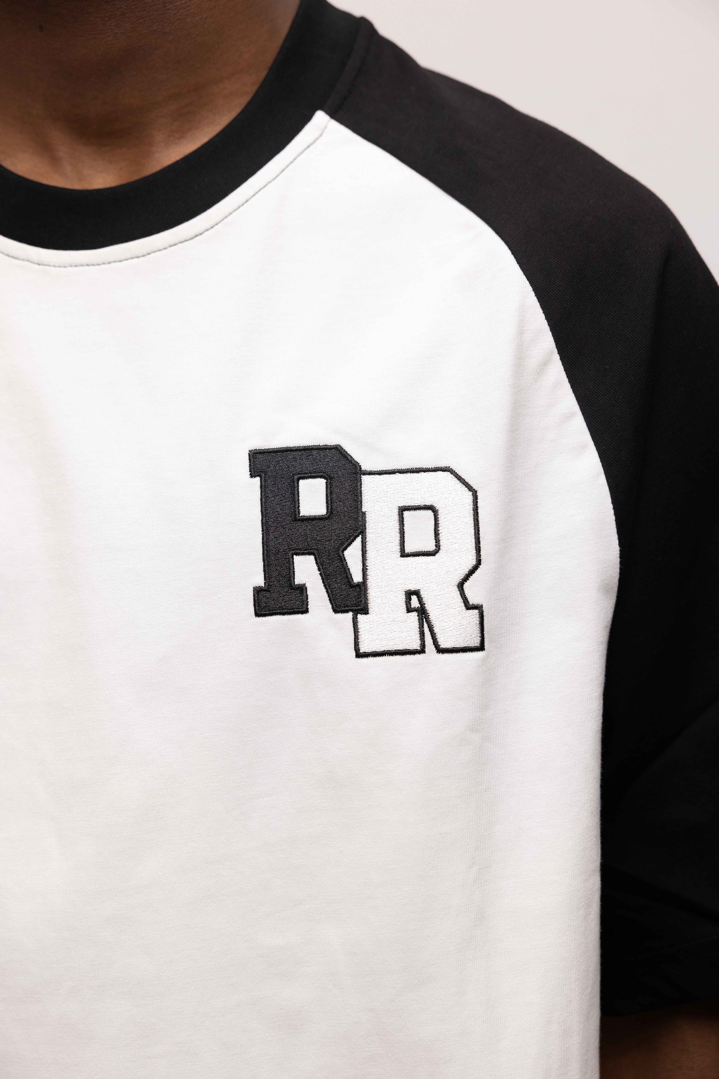 COLLEGE OVERSIZED T-SHIRT WHITE/BLACK