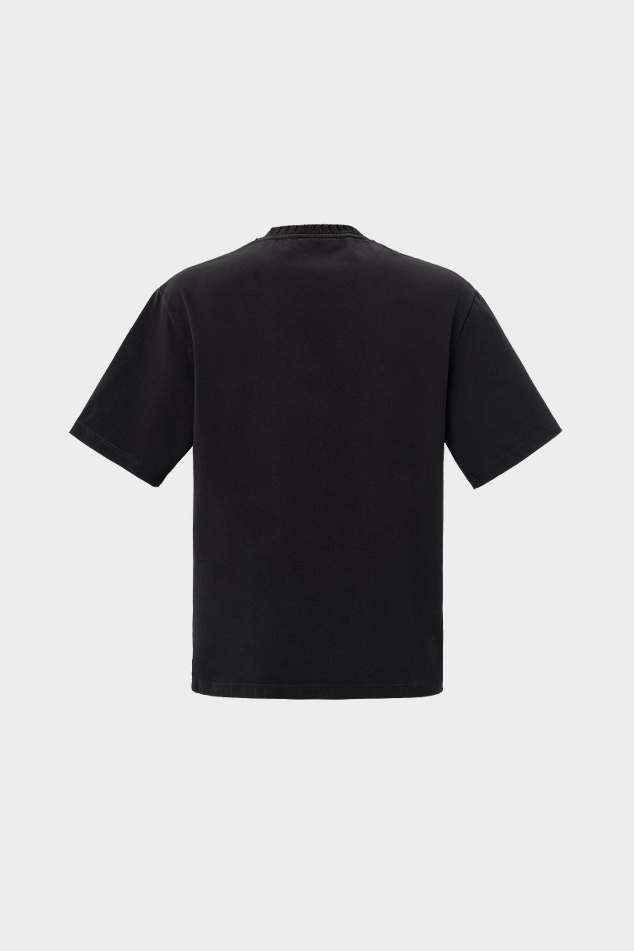 EMBOSSED OVERSIZED T-SHIRT BLACK