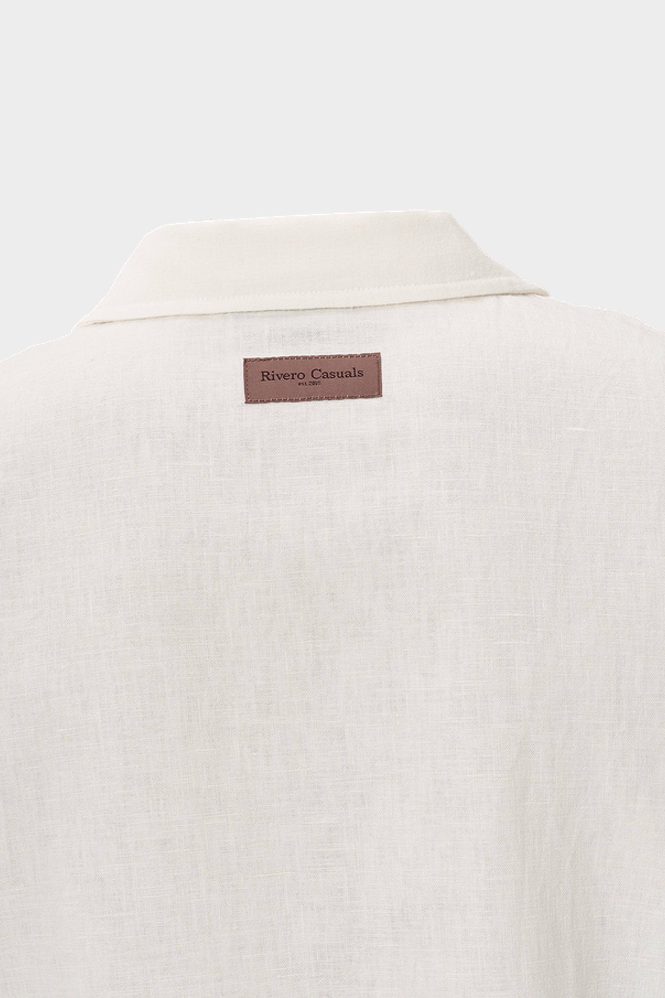 LINEN SHIRT SHORT SLEEVE WHITE