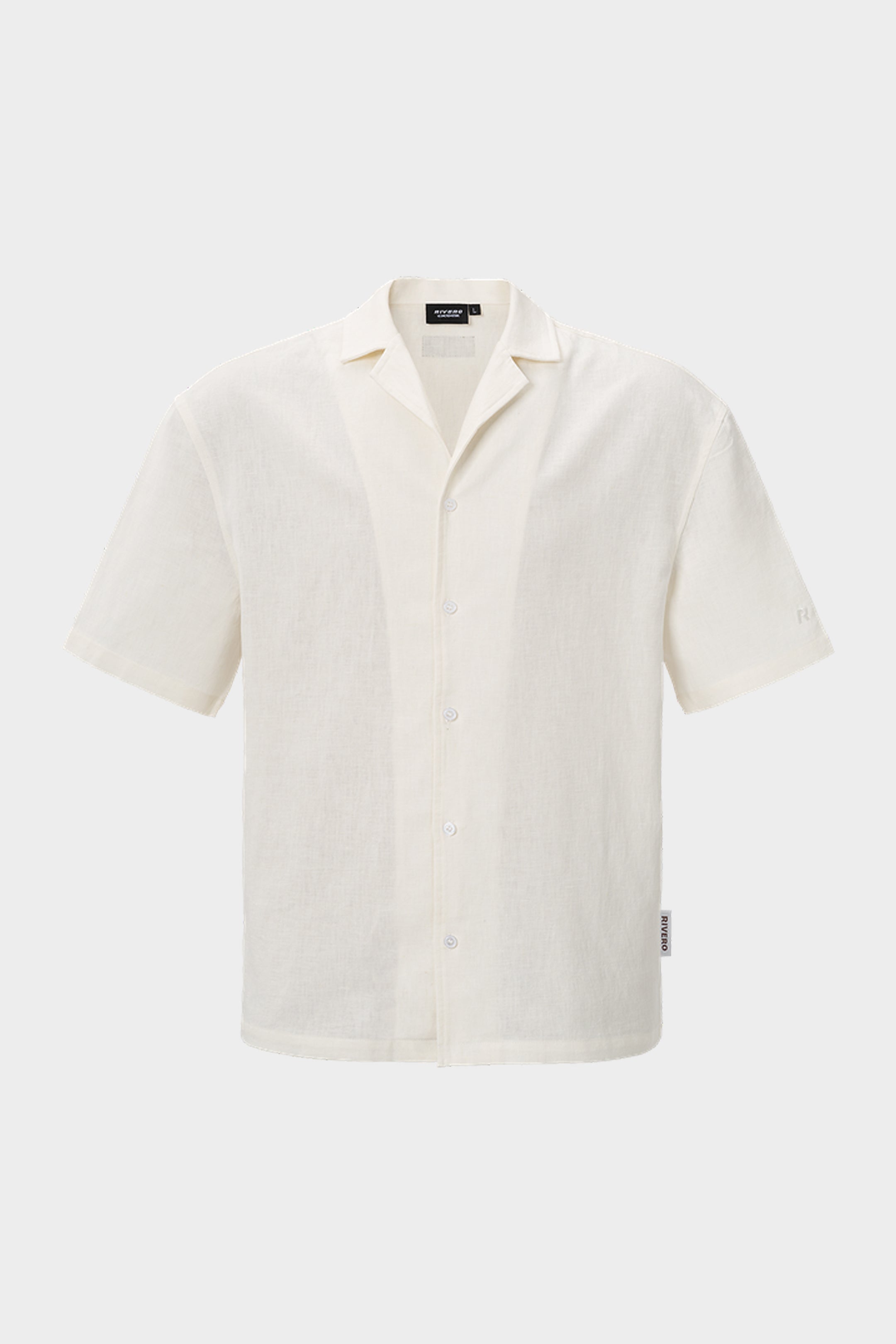 LINEN SHIRT SHORT SLEEVE WHITE