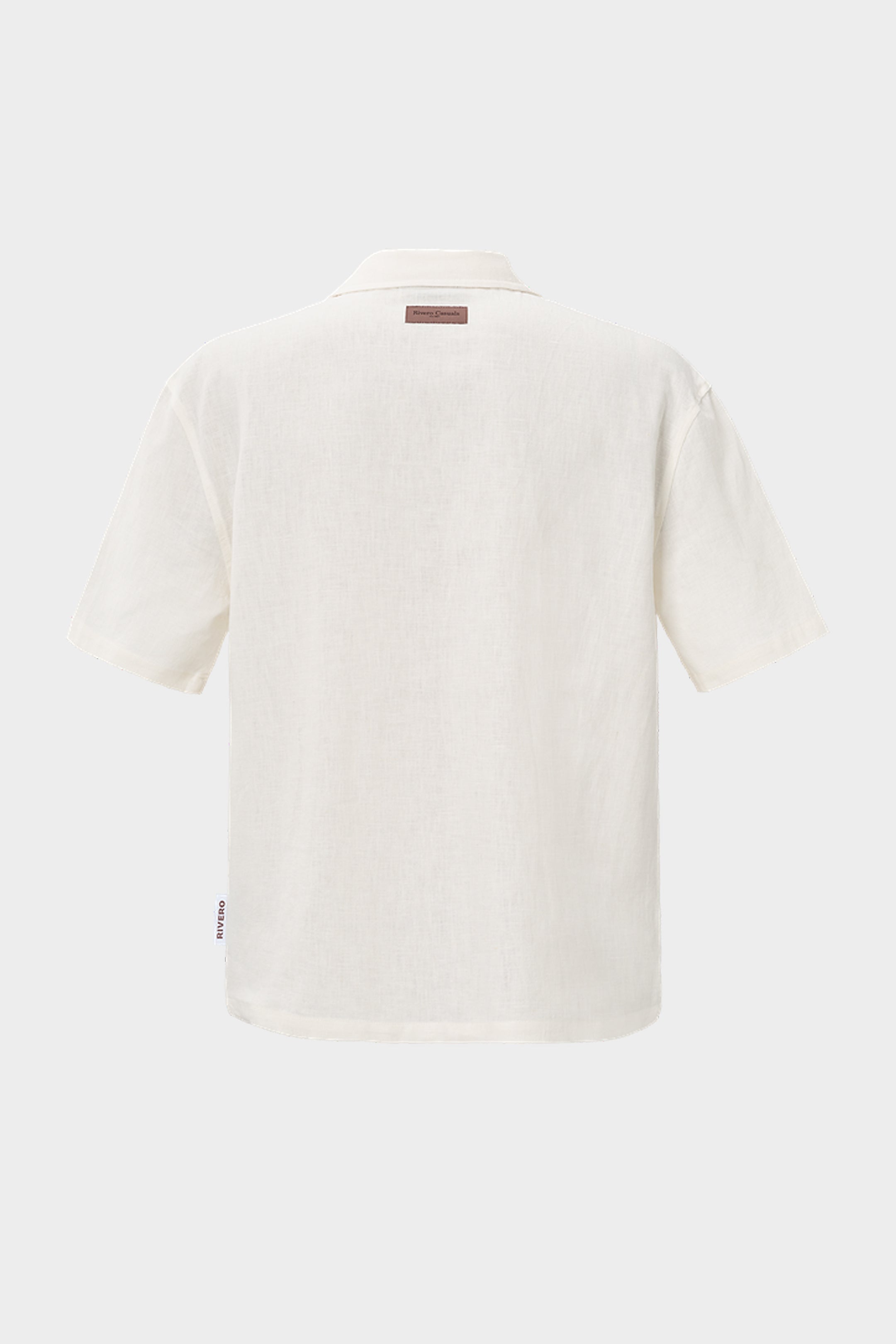 LINEN SHIRT SHORT SLEEVE WHITE