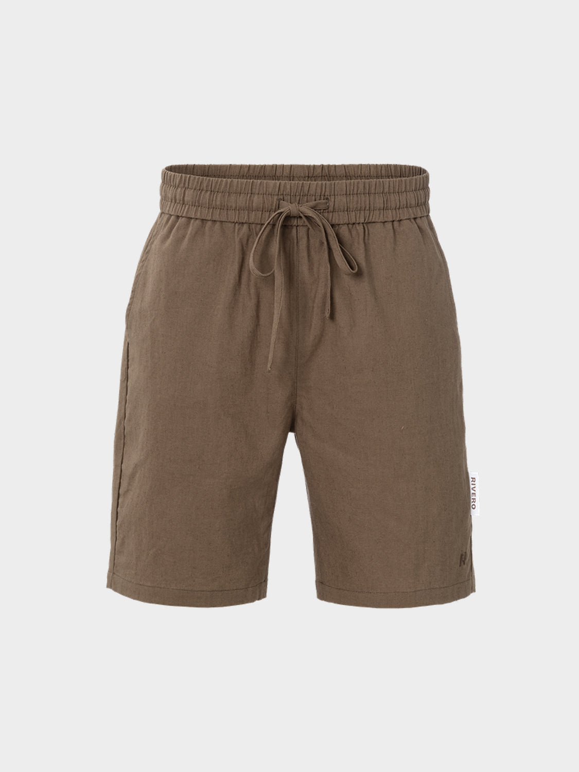 LINEN SHORTS BROWN