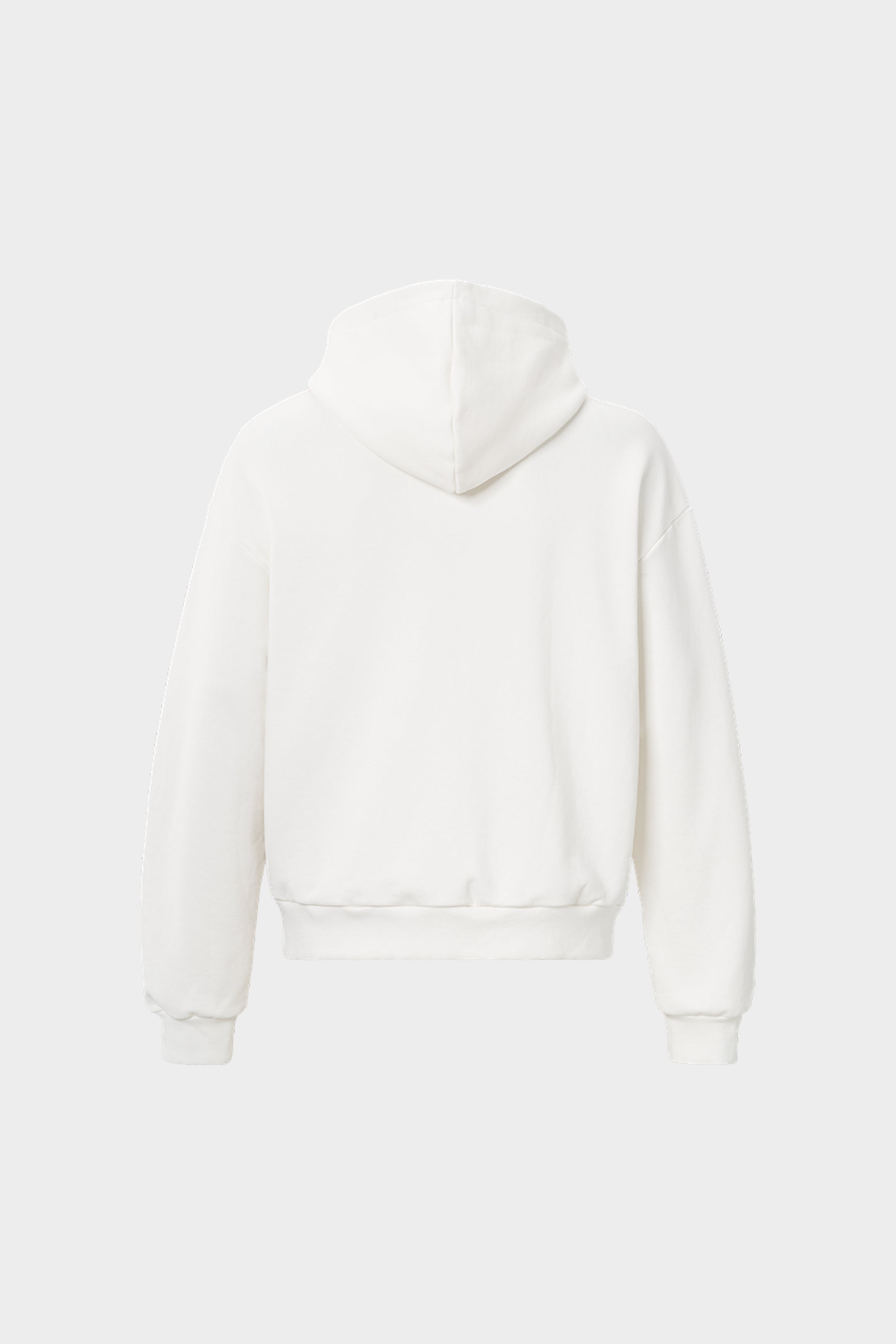 SCRIPT ZIP HOODIE WHITE