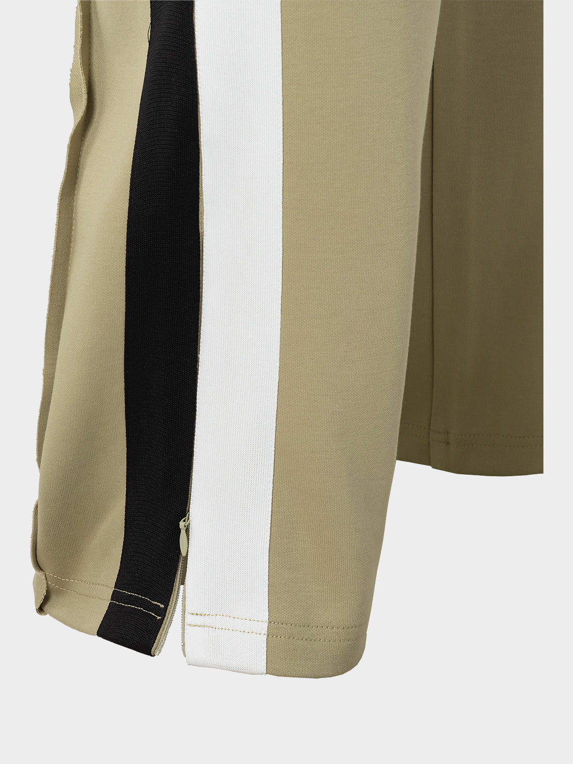 RAW SEAM STRAIGHT LEG ZIP JOGGER GREEN