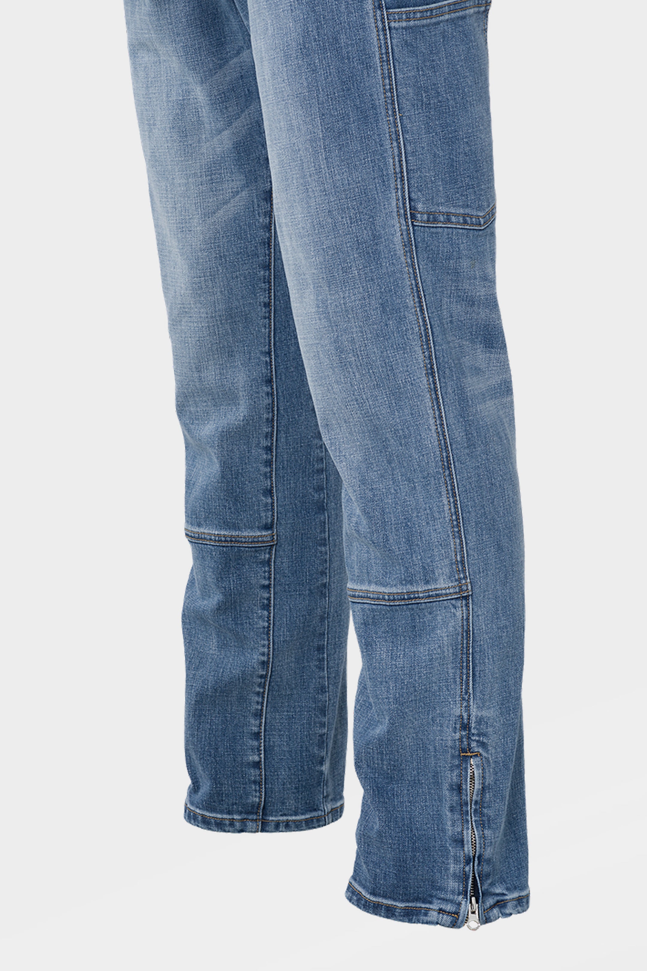 STRAIGHT WORKER DENIM JEANS BLUE