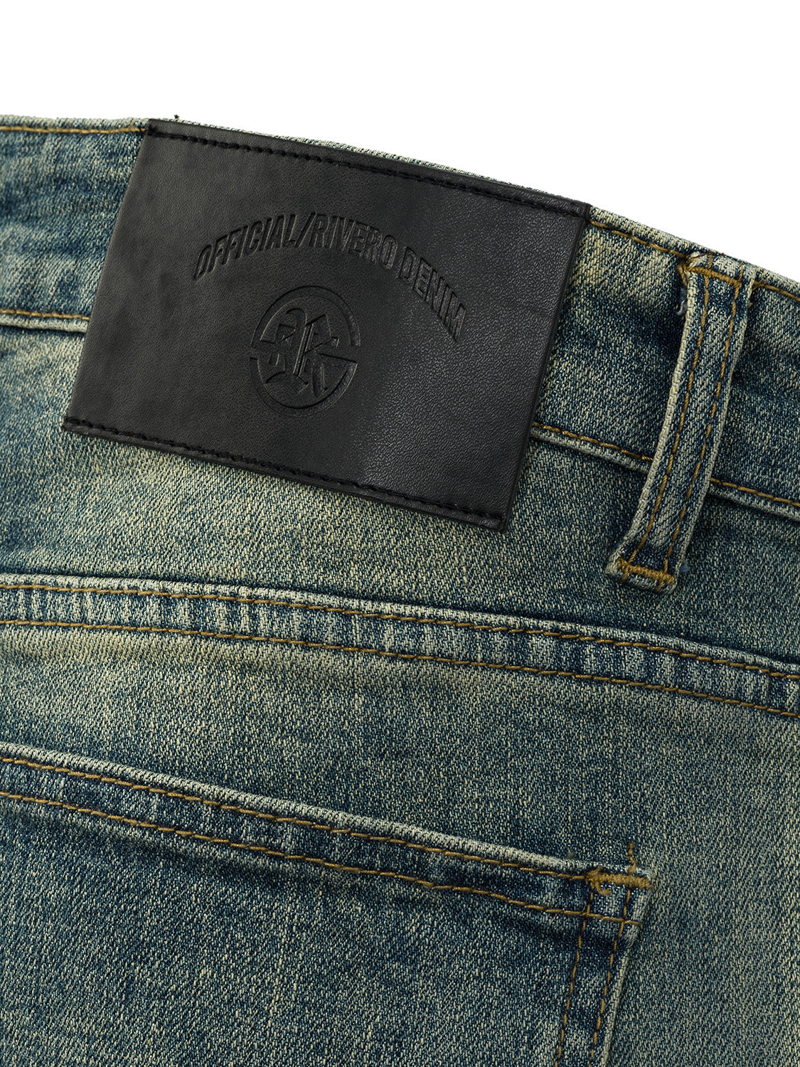 ZIP DENIM JEANS