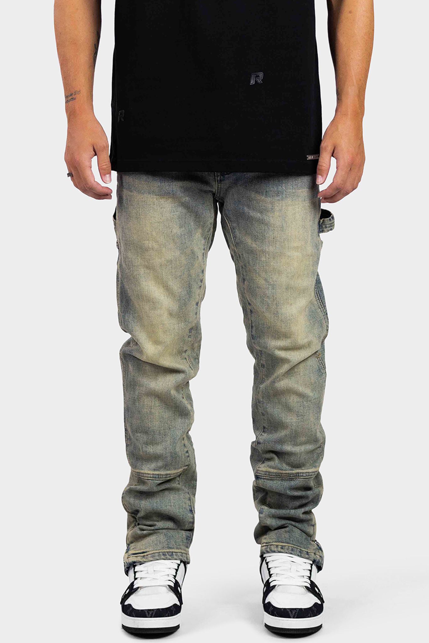 STRAIGHT WORKER DENIM JEANS