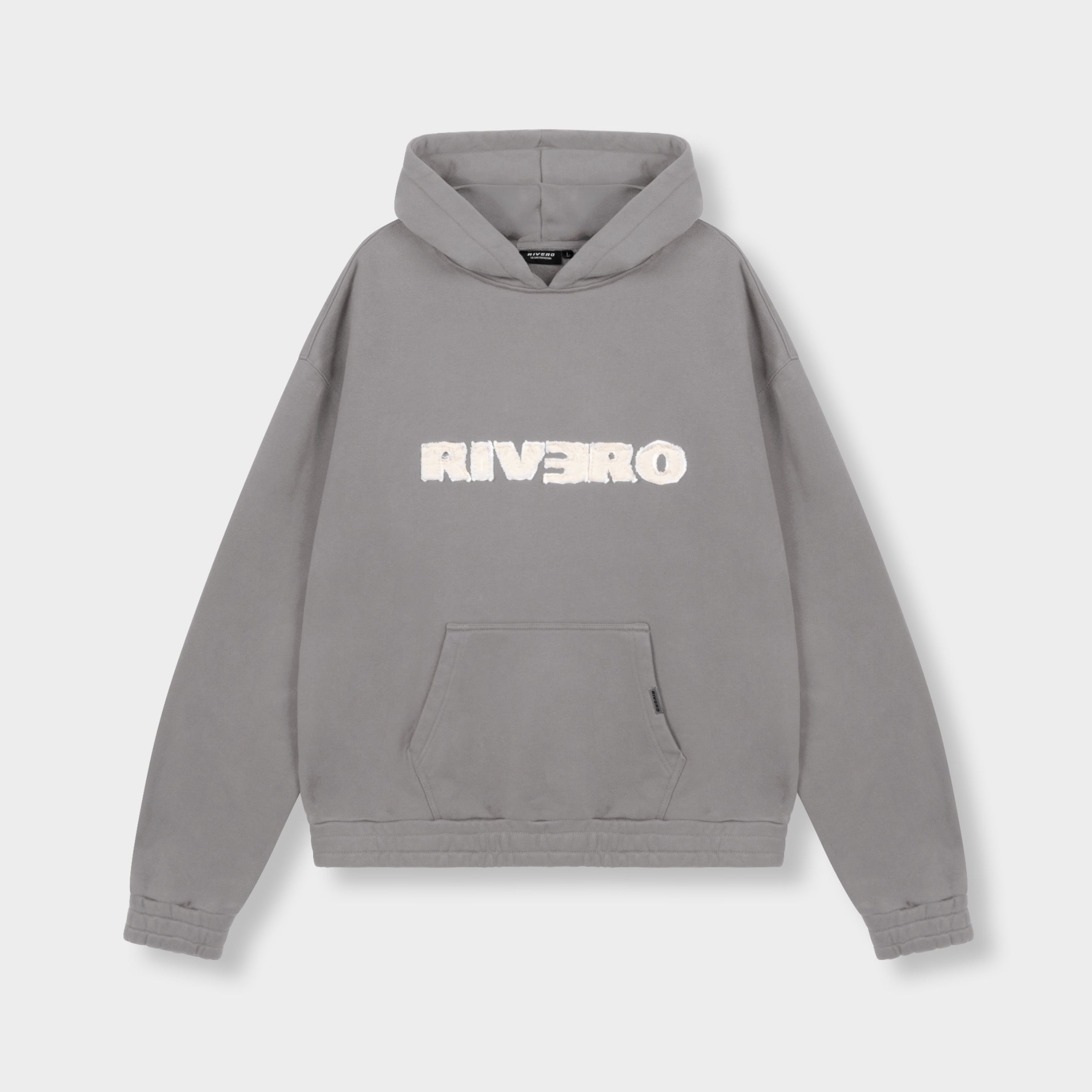 FRAYED ECHO HOODIE GREY